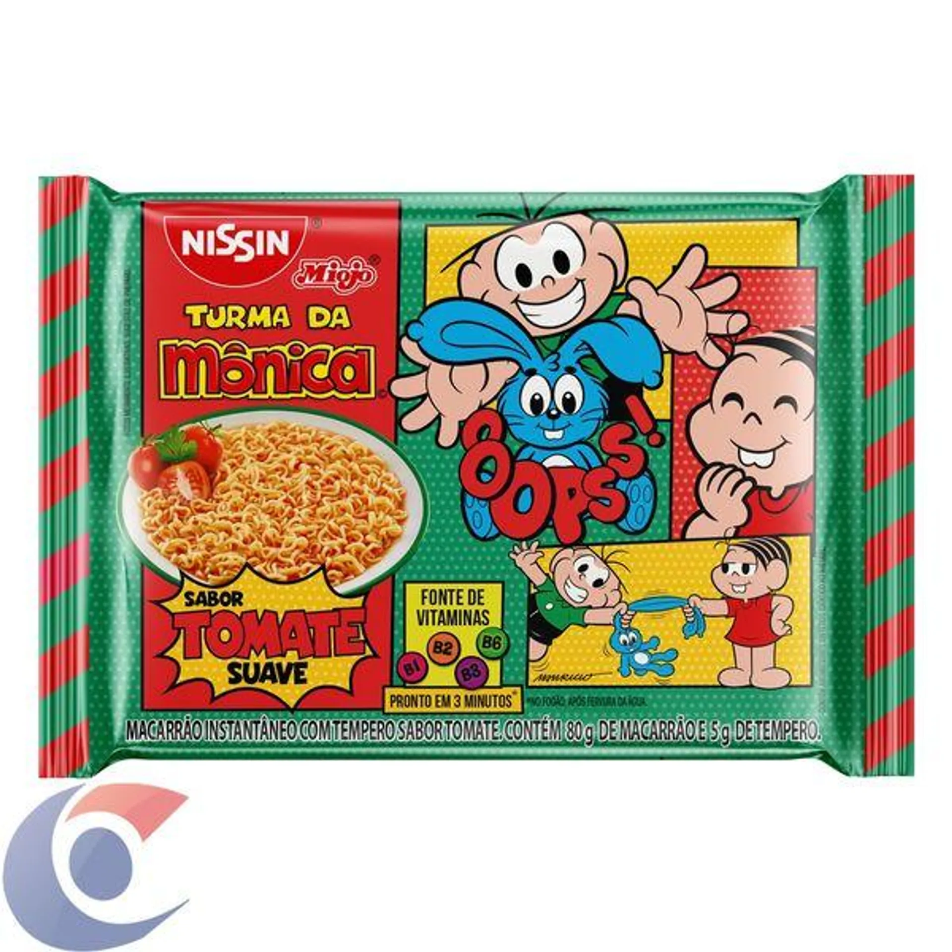 Massa Nissin Lamen Instantânea De Tomate 85g