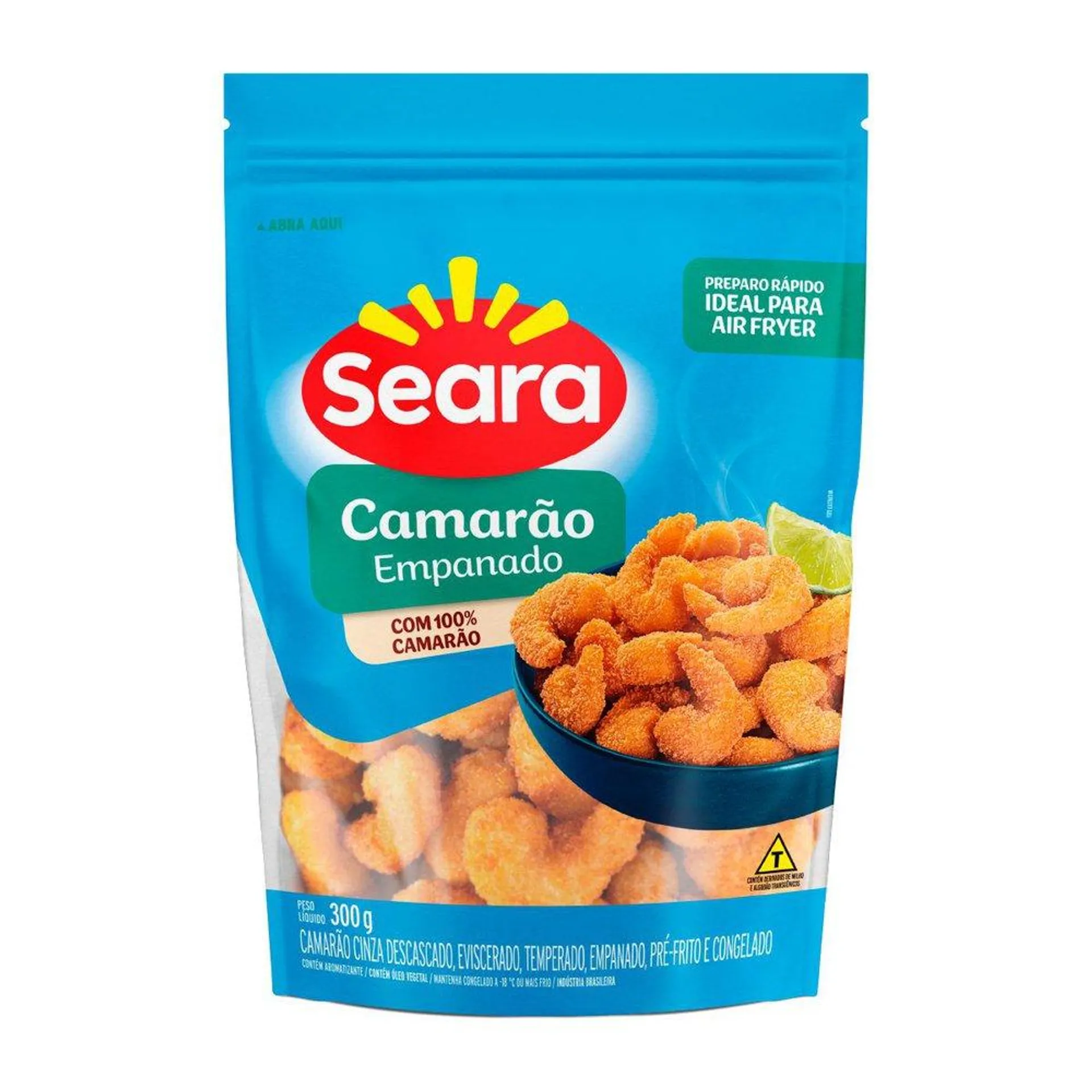Camarão empanado Seara Pescados IQF 300g