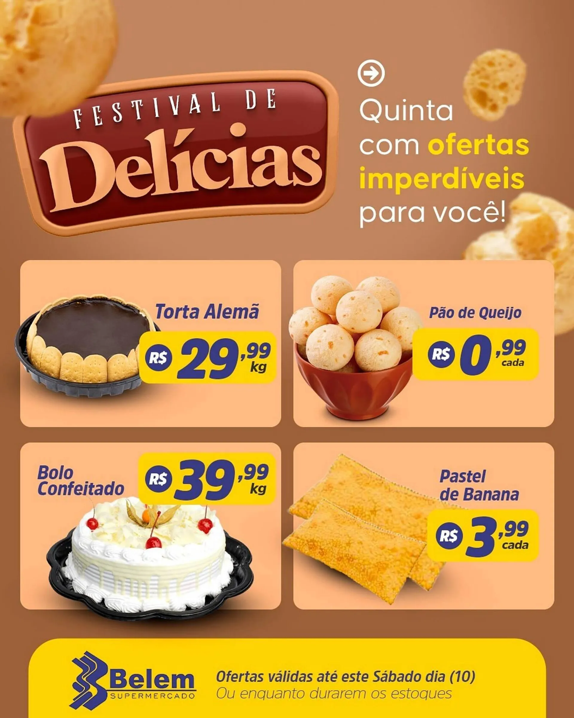 Encarte de Catálogo Belem Supermercados 8 de maio até 10 de maio 2025 - Pagina 1