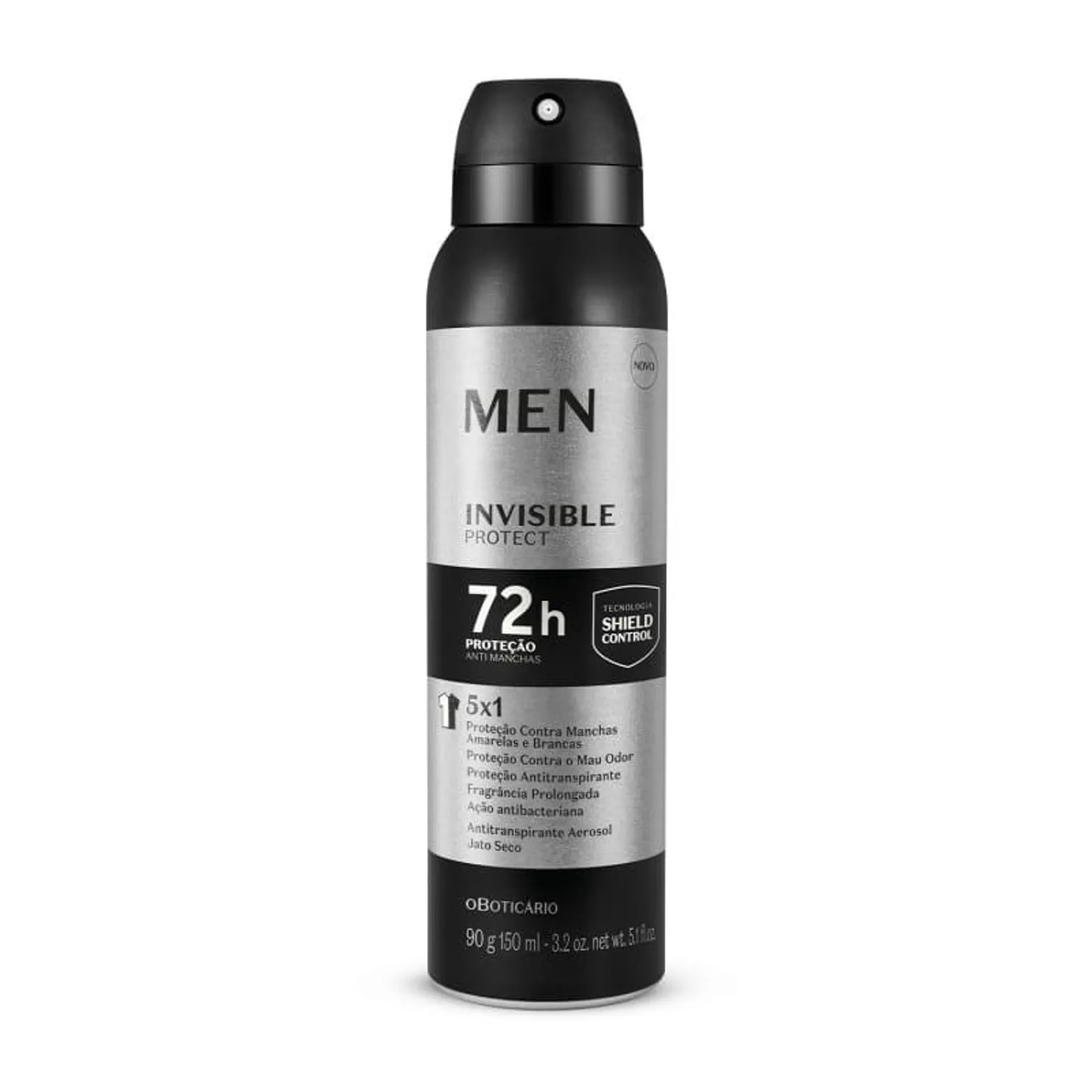 Antitranspirante Aerosol Jato Seco Men Invisible Protect 90g/150ml