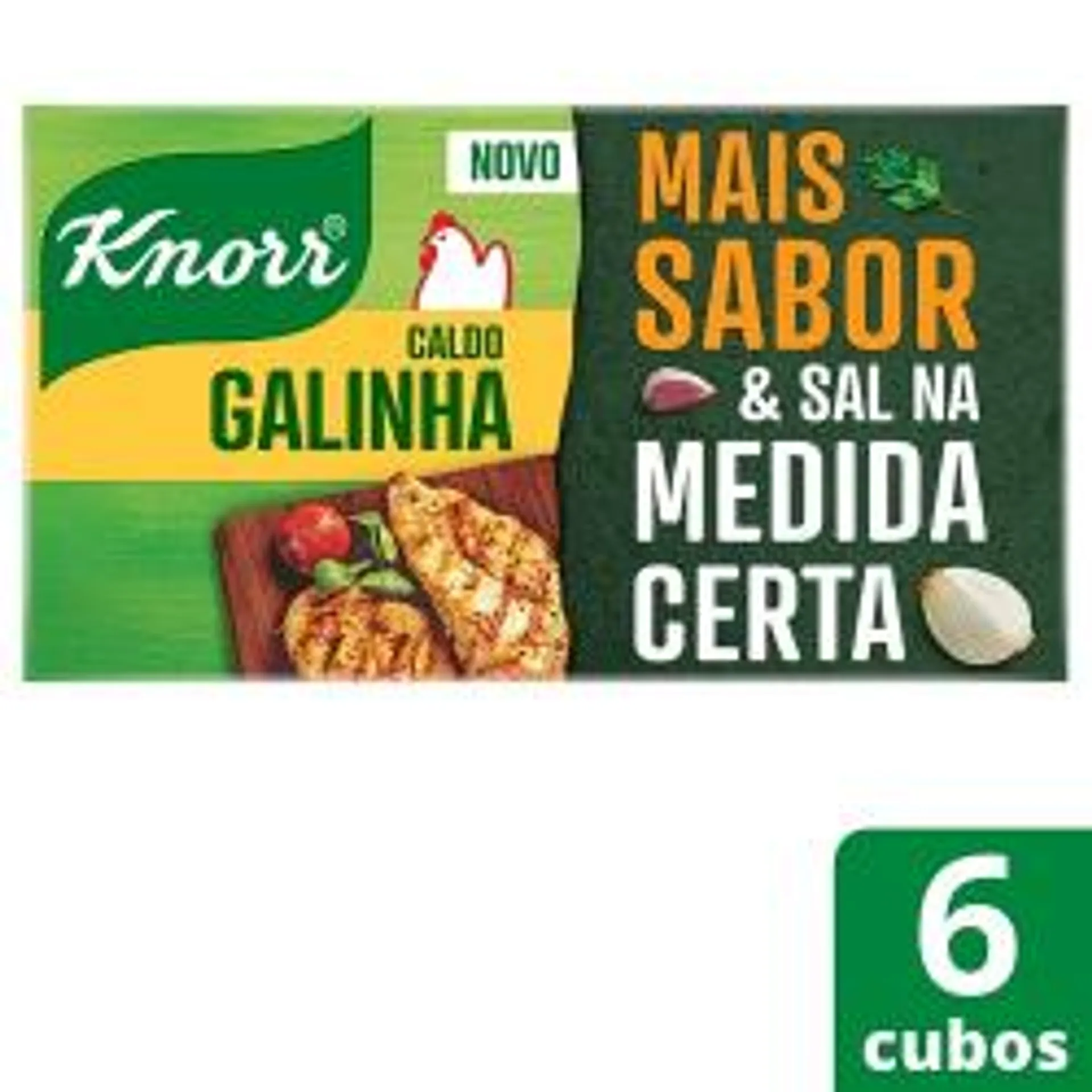 Caldo Knorr Galinha 57g 6 cubos .