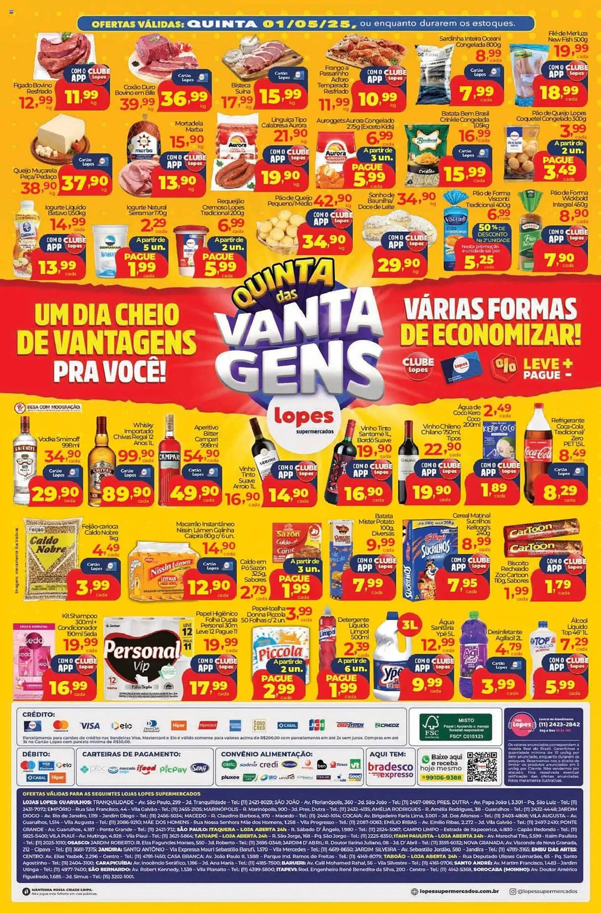 Encarte de Catálogo Lopes Supermercados 29 de abril até 1 de maio 2025 - Pagina 2