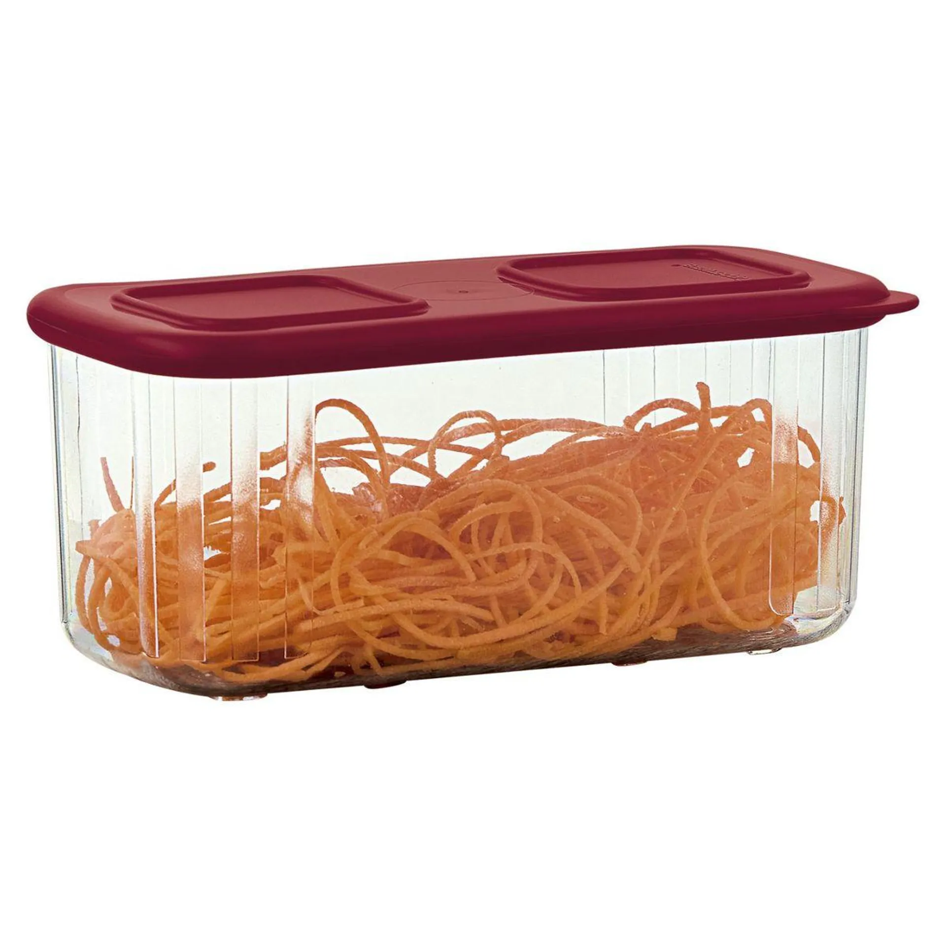 Pote Clear Mate Retangular Medio Tupperware 460ml Vermelho