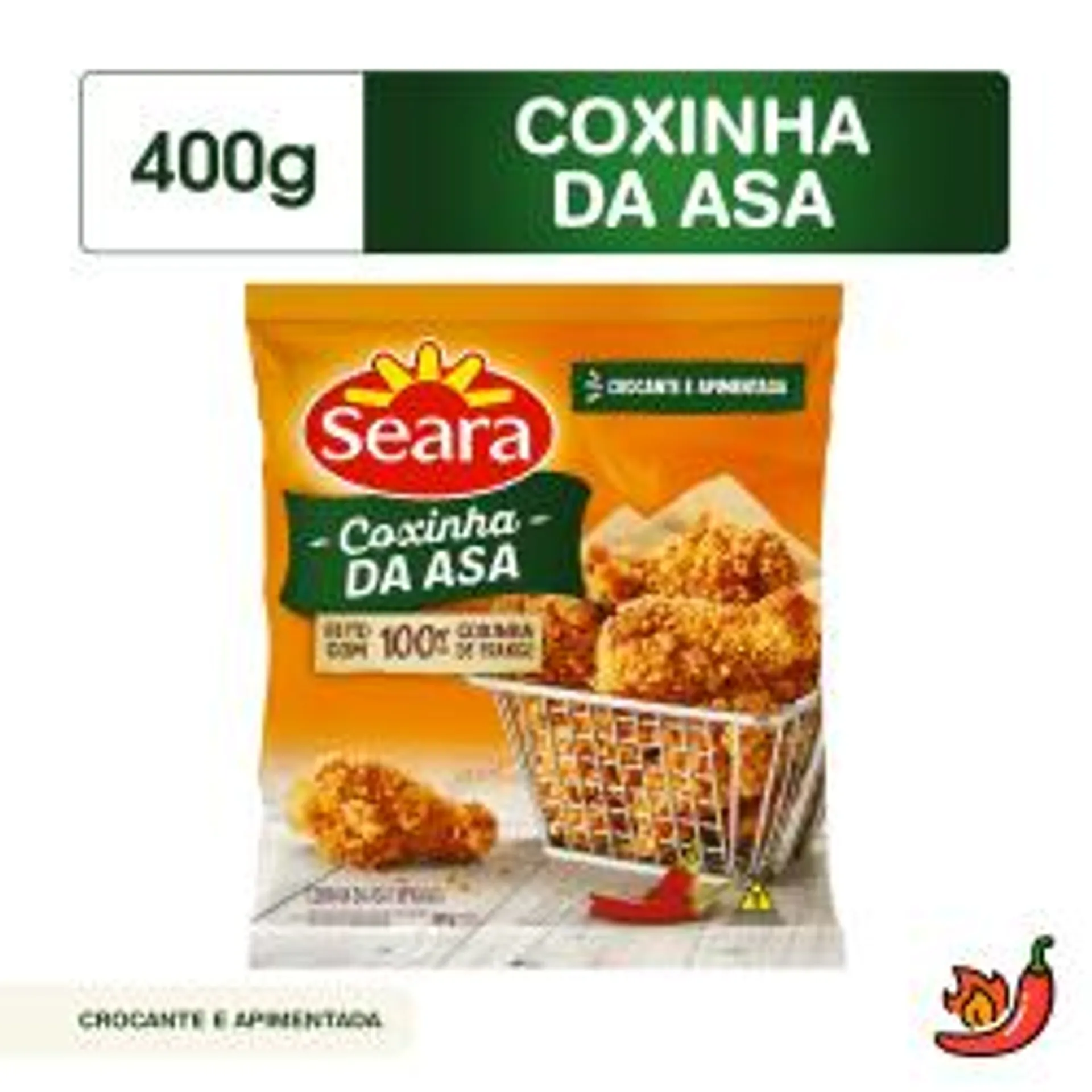 Coxinha Da Asa Seara Empanadas Apimentada 400g