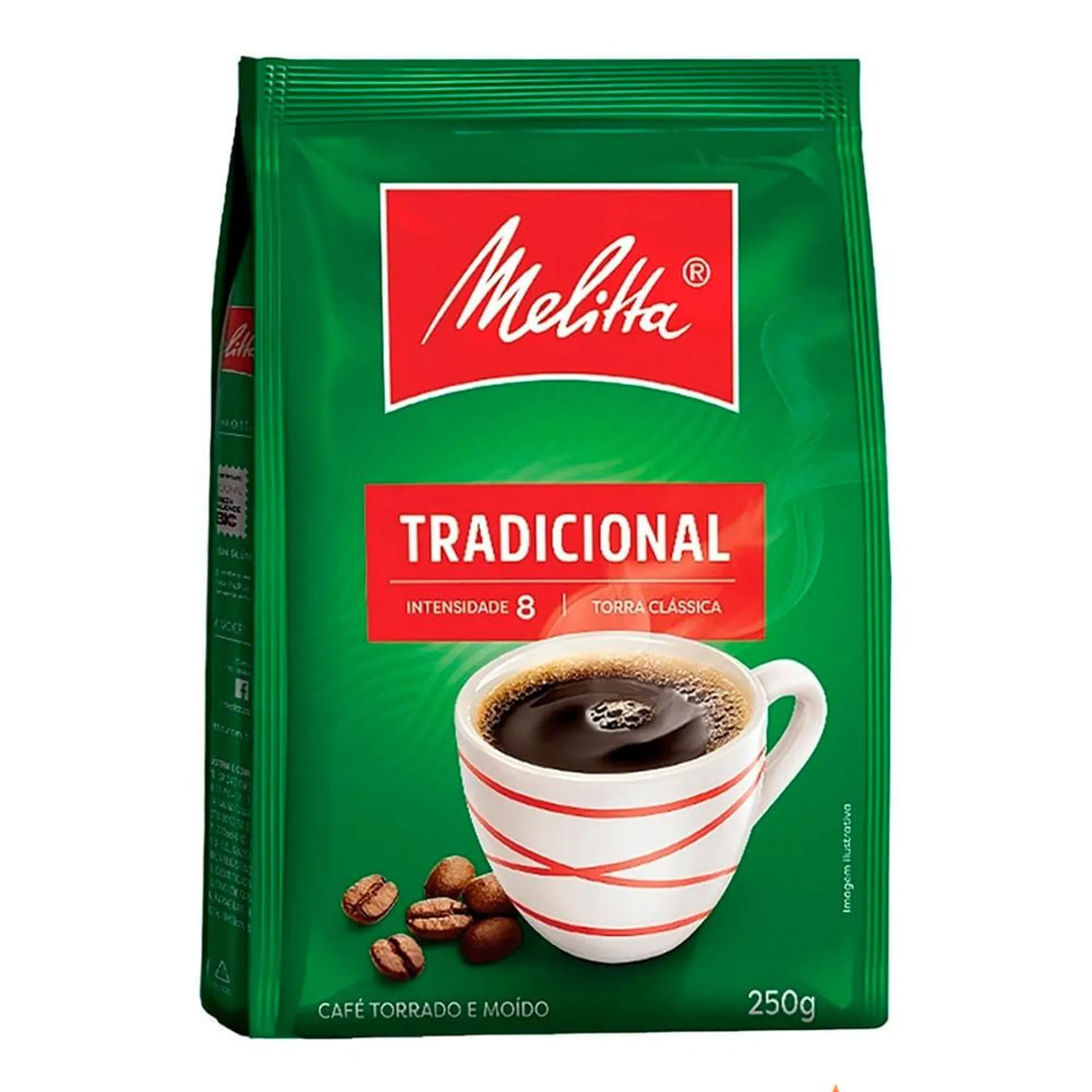 Café em Pó Melitta Torrado e Moído Tradicional Pacote 250g