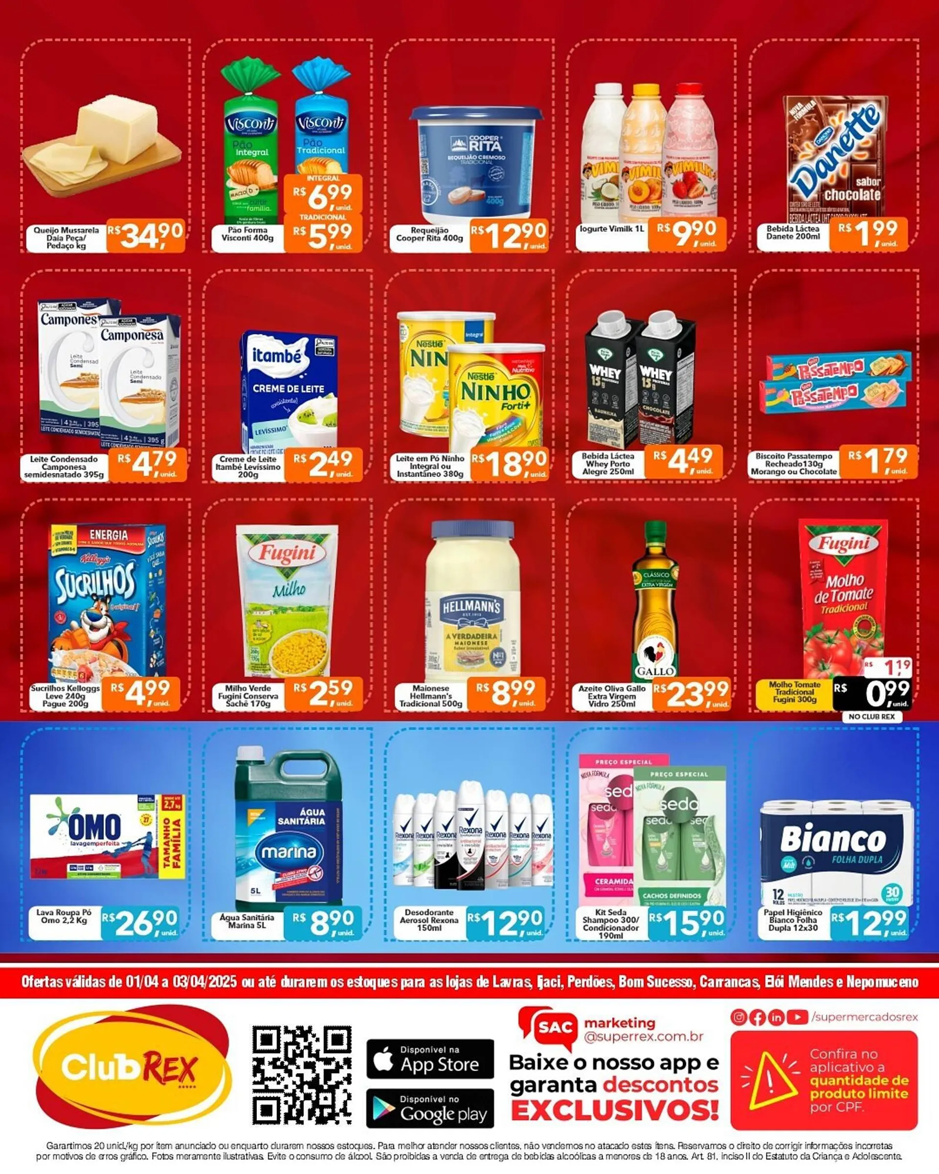 Encarte de Catálogo Supermercados Rex 1 de abril até 3 de abril 2025 - Pagina 2
