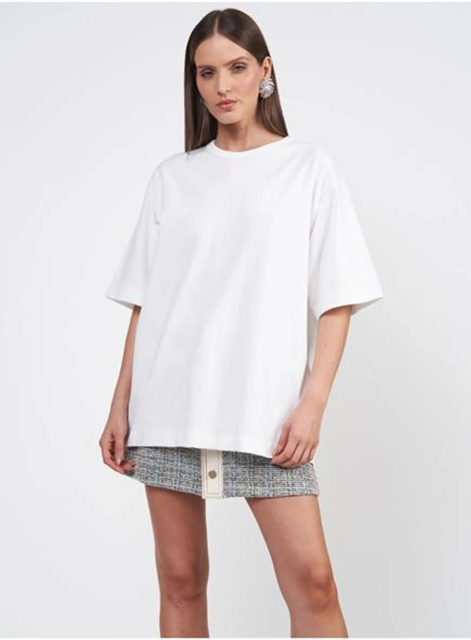 Camiseta Reta Oversized Alongada