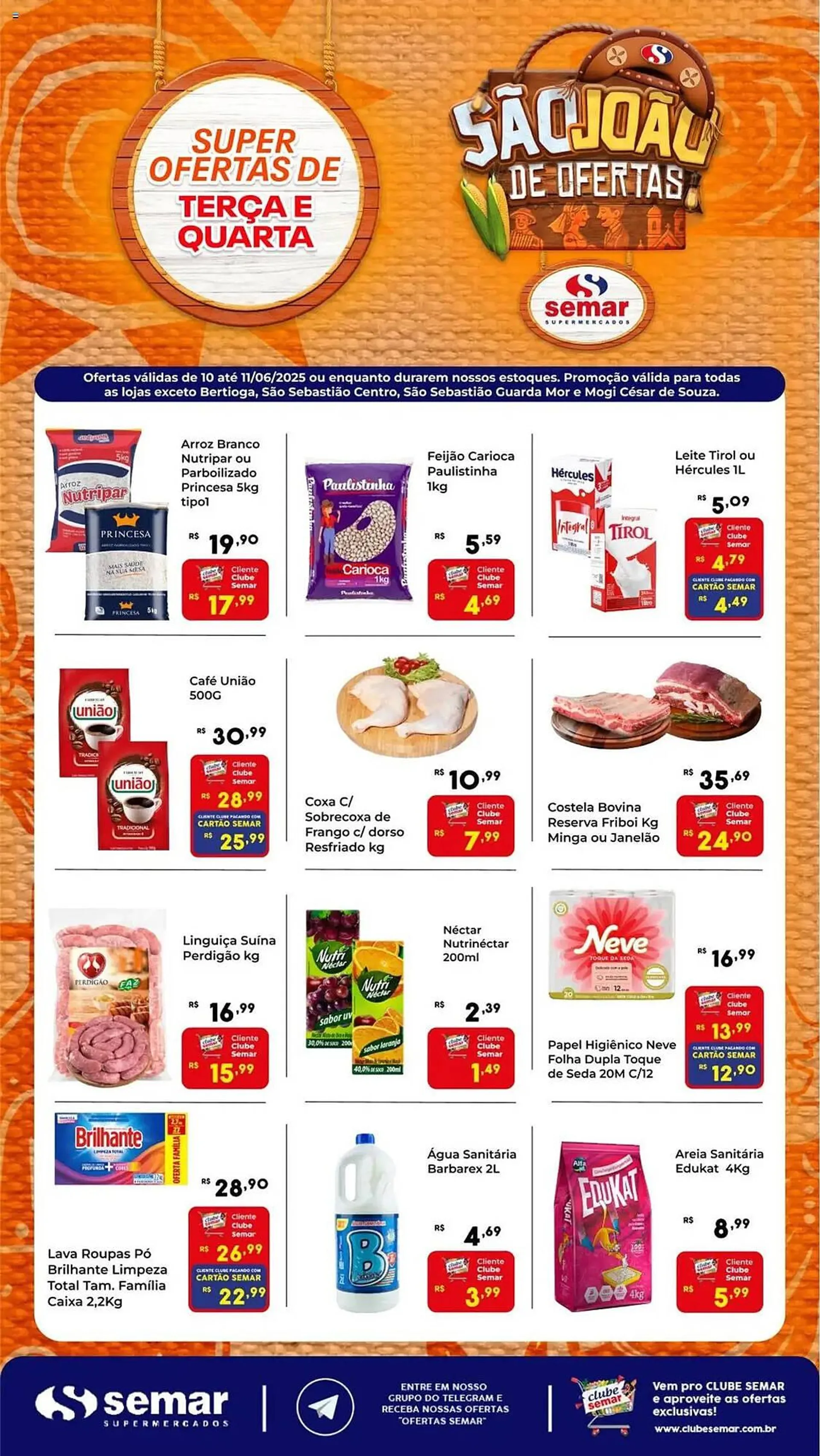 Encarte de Catálogo Semar Supermercado 10 de junho até 11 de junho 2025 - Pagina 3