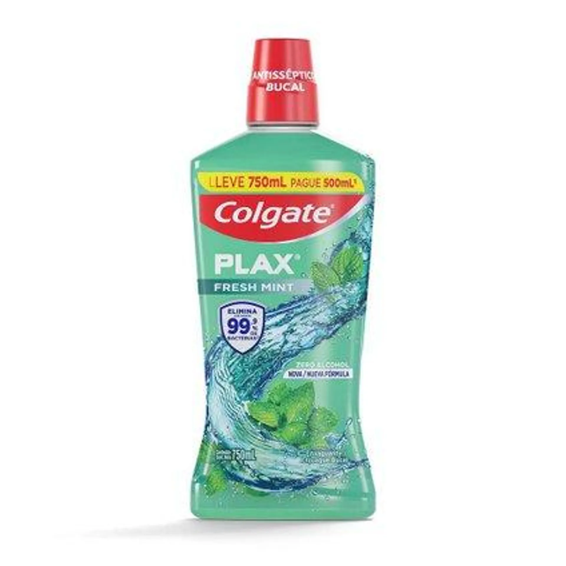 Enxaguatório Bucal Colgate Plax Fresh Mint Sem Alcool 750ml