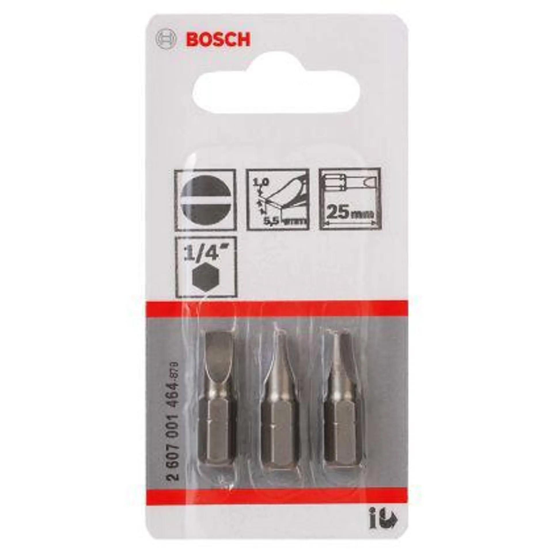 Bits Fenda com 3 Unidades Bosch