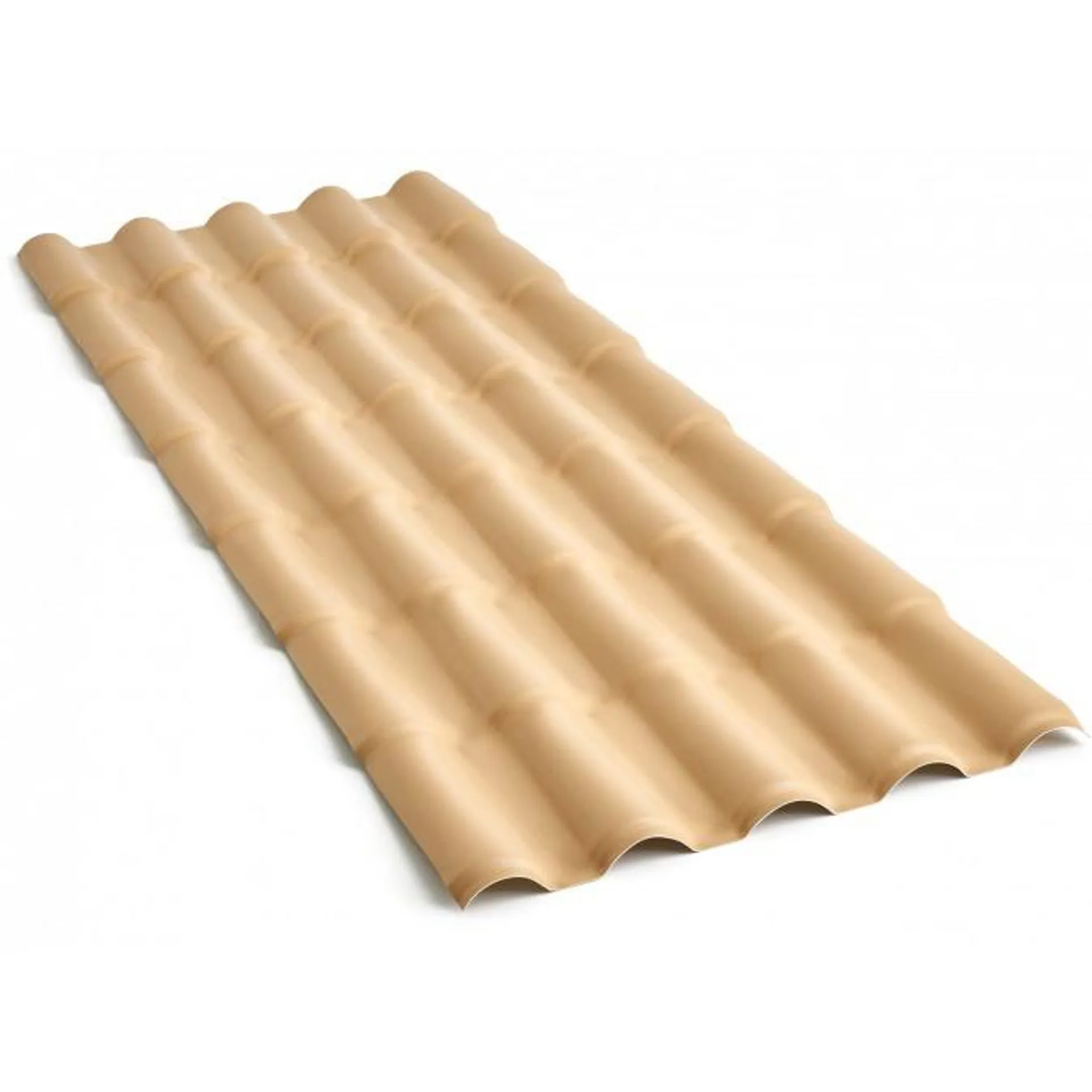 Telha de PVC Colonial Marfim Ondulada 197x87 cm 2 mm - Precon