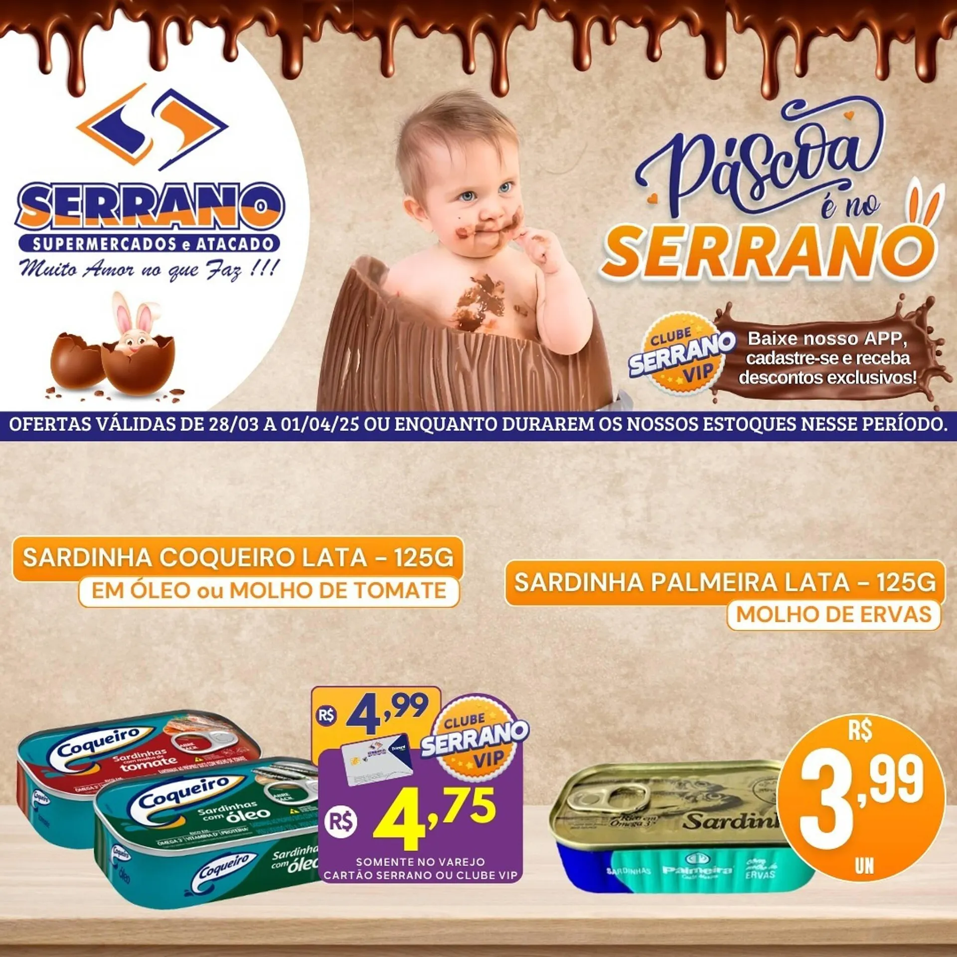 Encarte de Catálogo Serrano Supermercado 28 de março até 1 de abril 2025 - Pagina 4