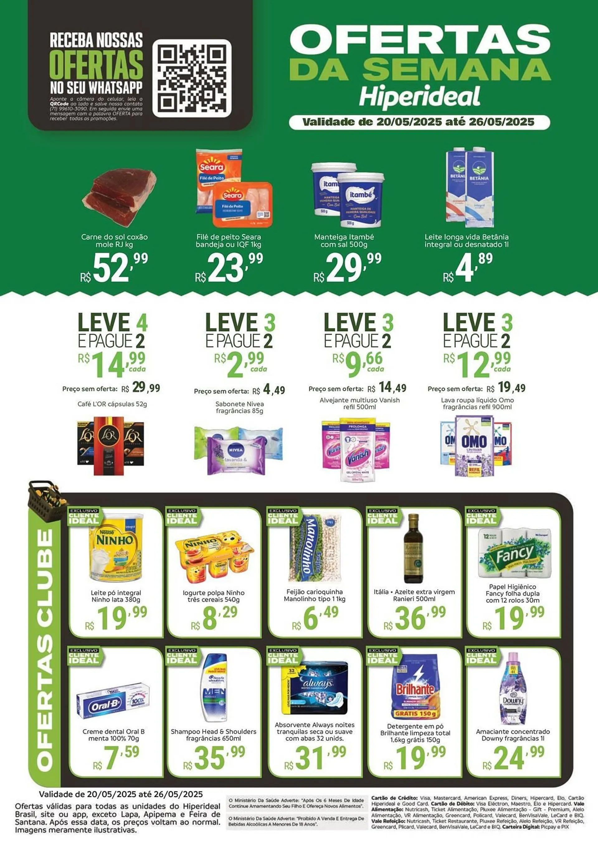 Encarte de Catálogo Hiperideal Supermercados 20 de maio até 26 de maio 2025 - Pagina 1