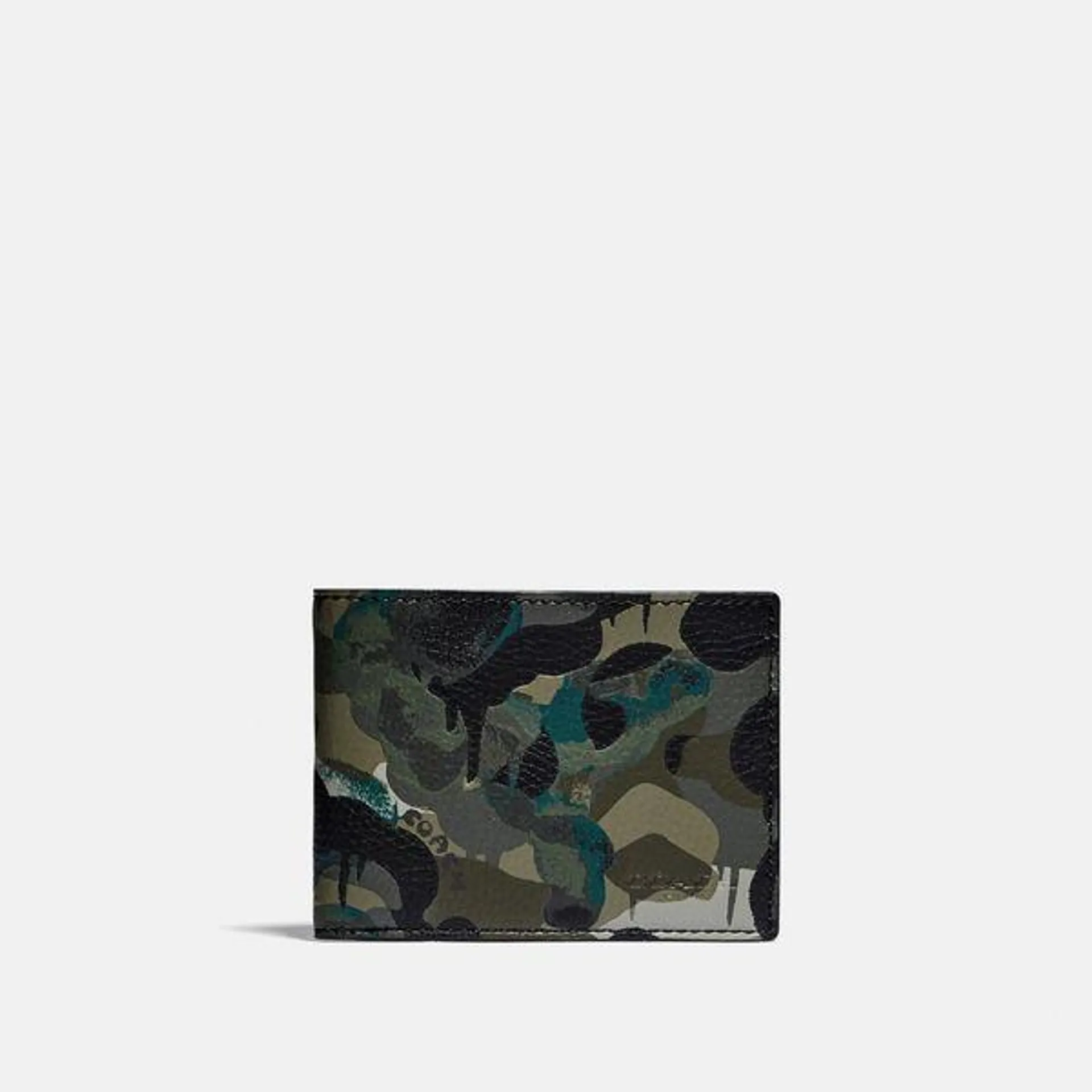 Carteira Slim Camo Coach - Verde