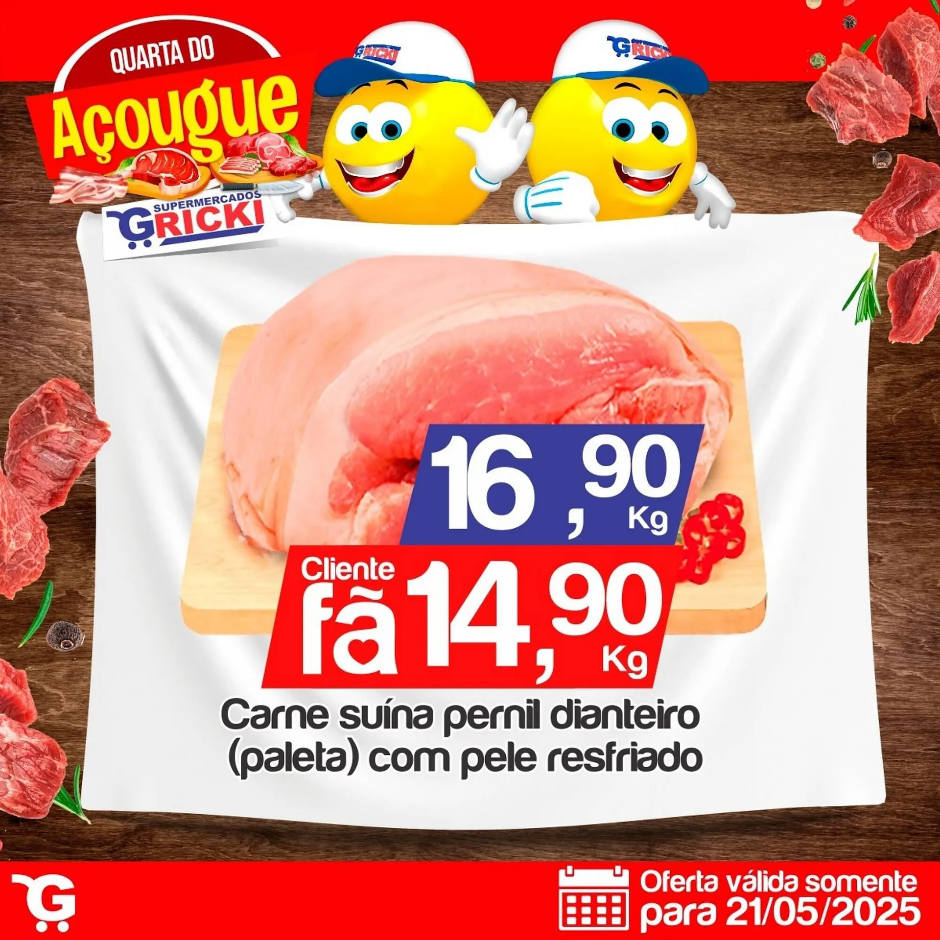 Encarte de Catálogo Supermercados Gricki 21 de maio até 21 de maio 2025 - Pagina 1