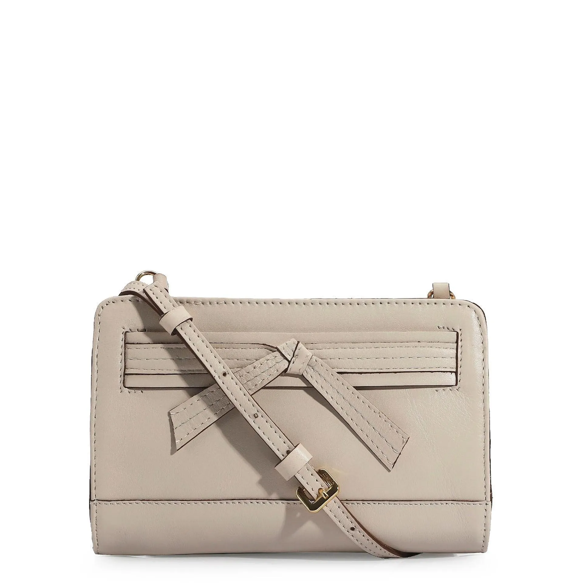 Bolsa Transversal Couro Off White