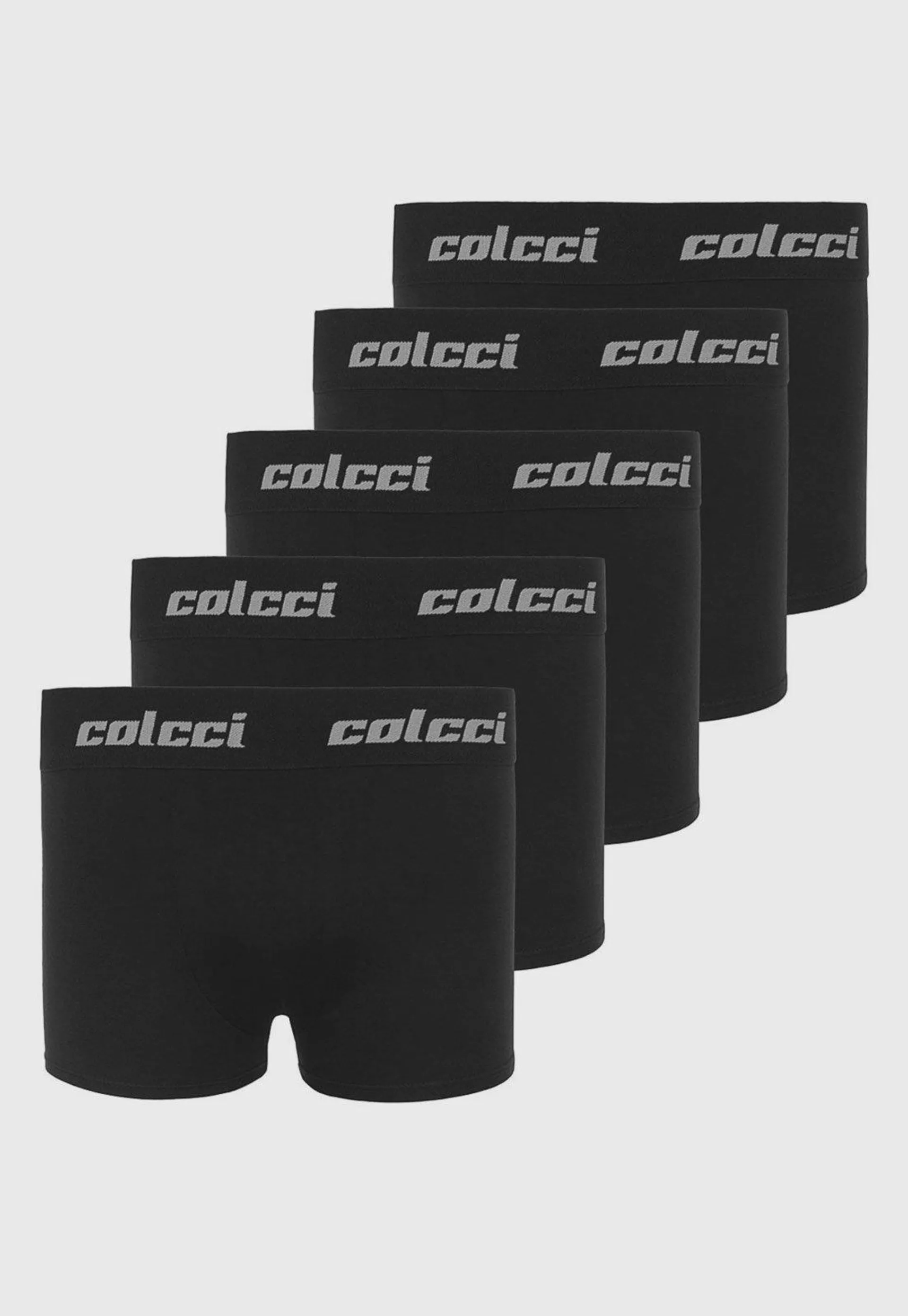 Kit 5pçs Cueca Colcci Boxer Logo Preto