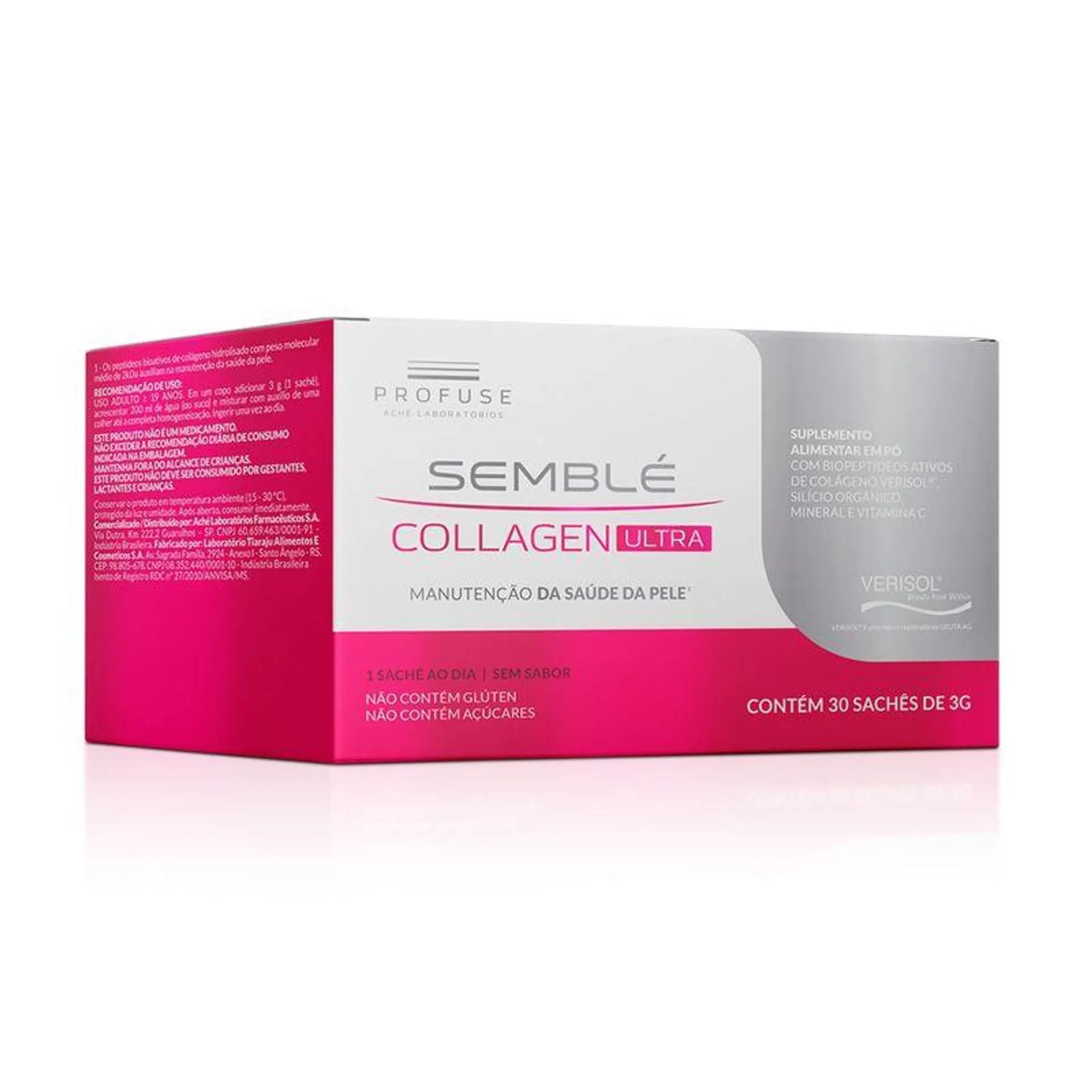 Suplemento Alimentar Profuse Semblé Collagen Ultra 30 Sachês De 3g