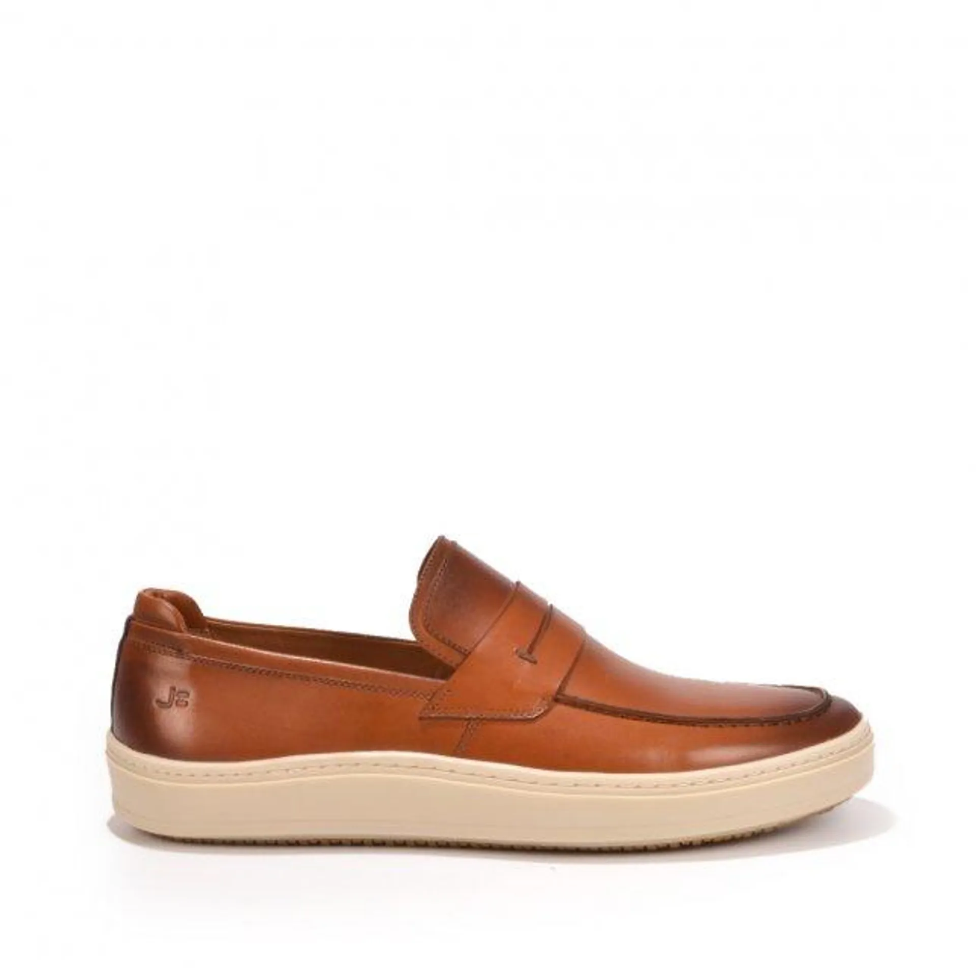 Tênis Slip On Masculino Marrom Pinhão Caramelo Couro