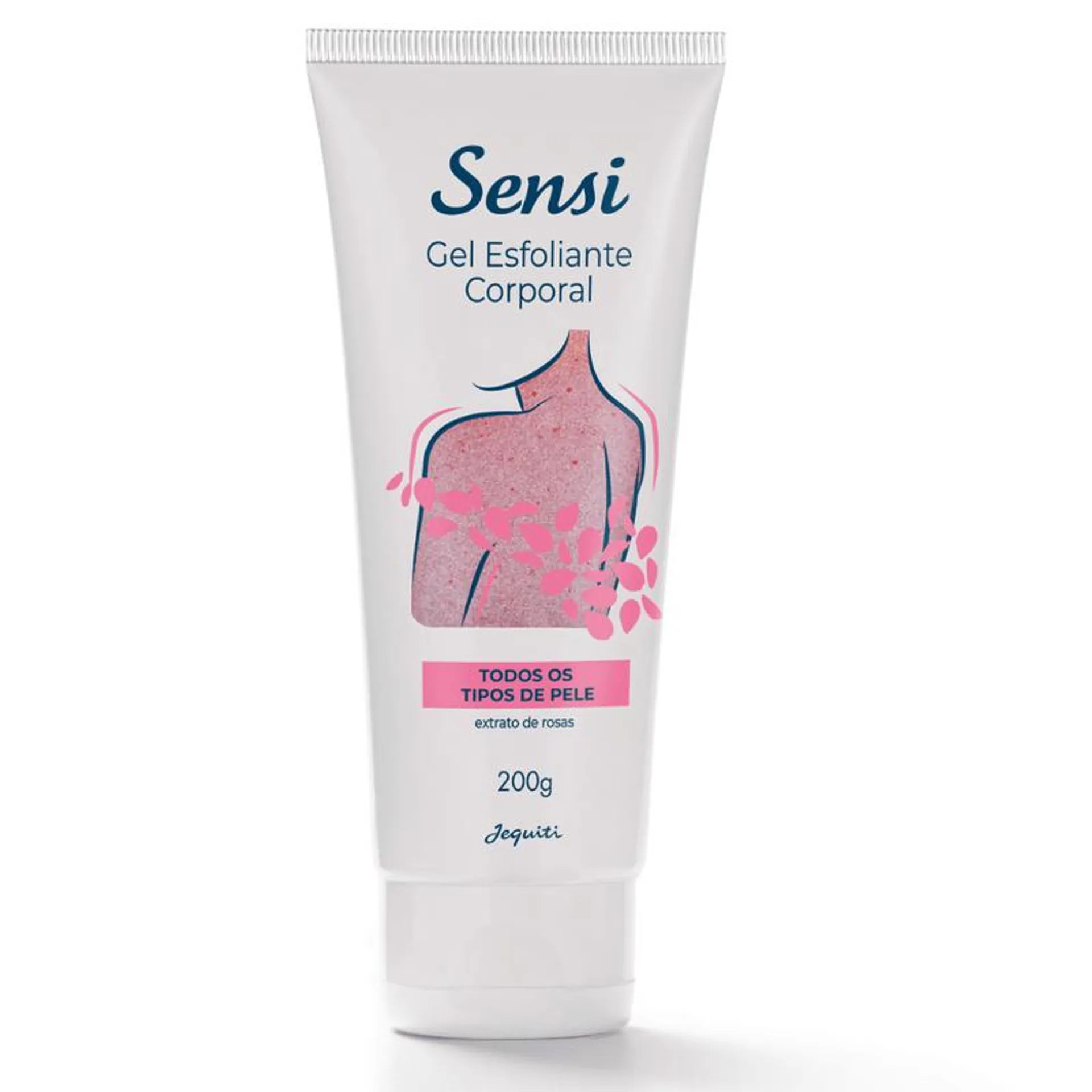 Gel Esfoliante Corporal Sensi Extrato De Rosas Jequiti