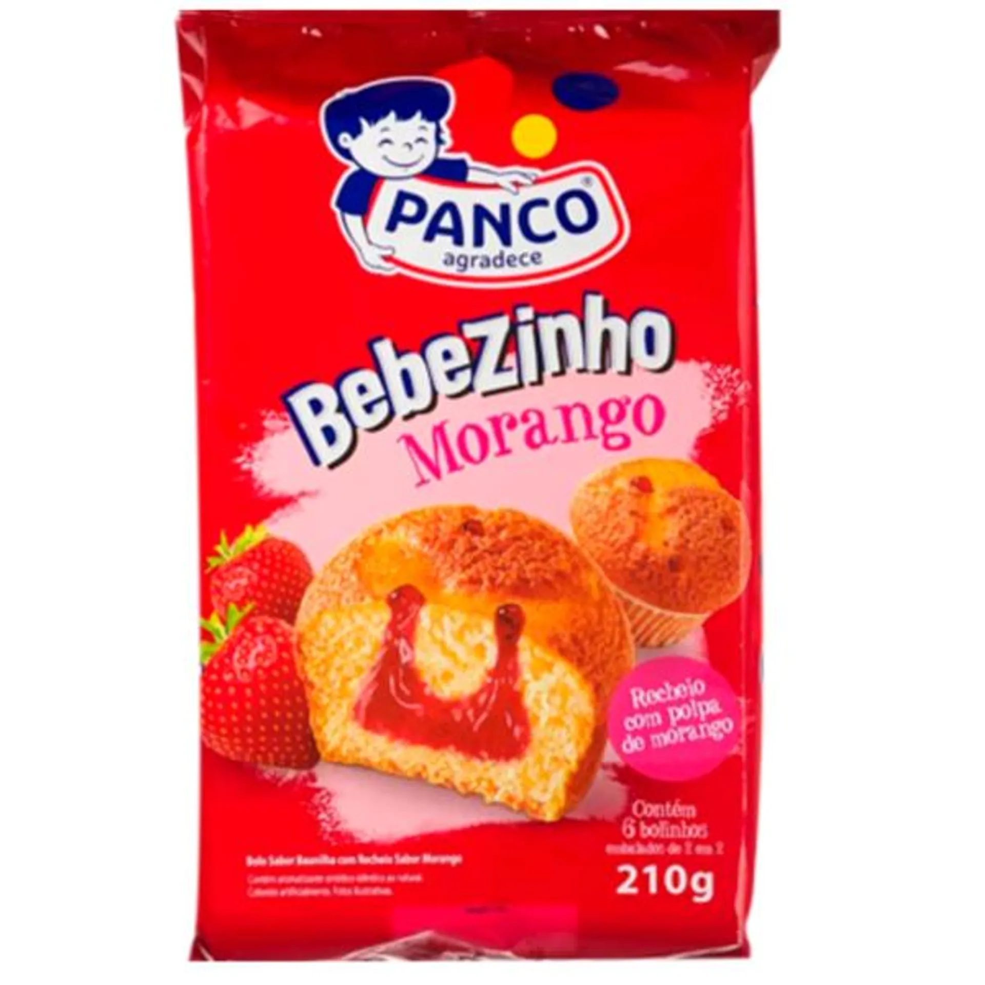 Bebezinho Morango PANCO 210g com 6 Unidades