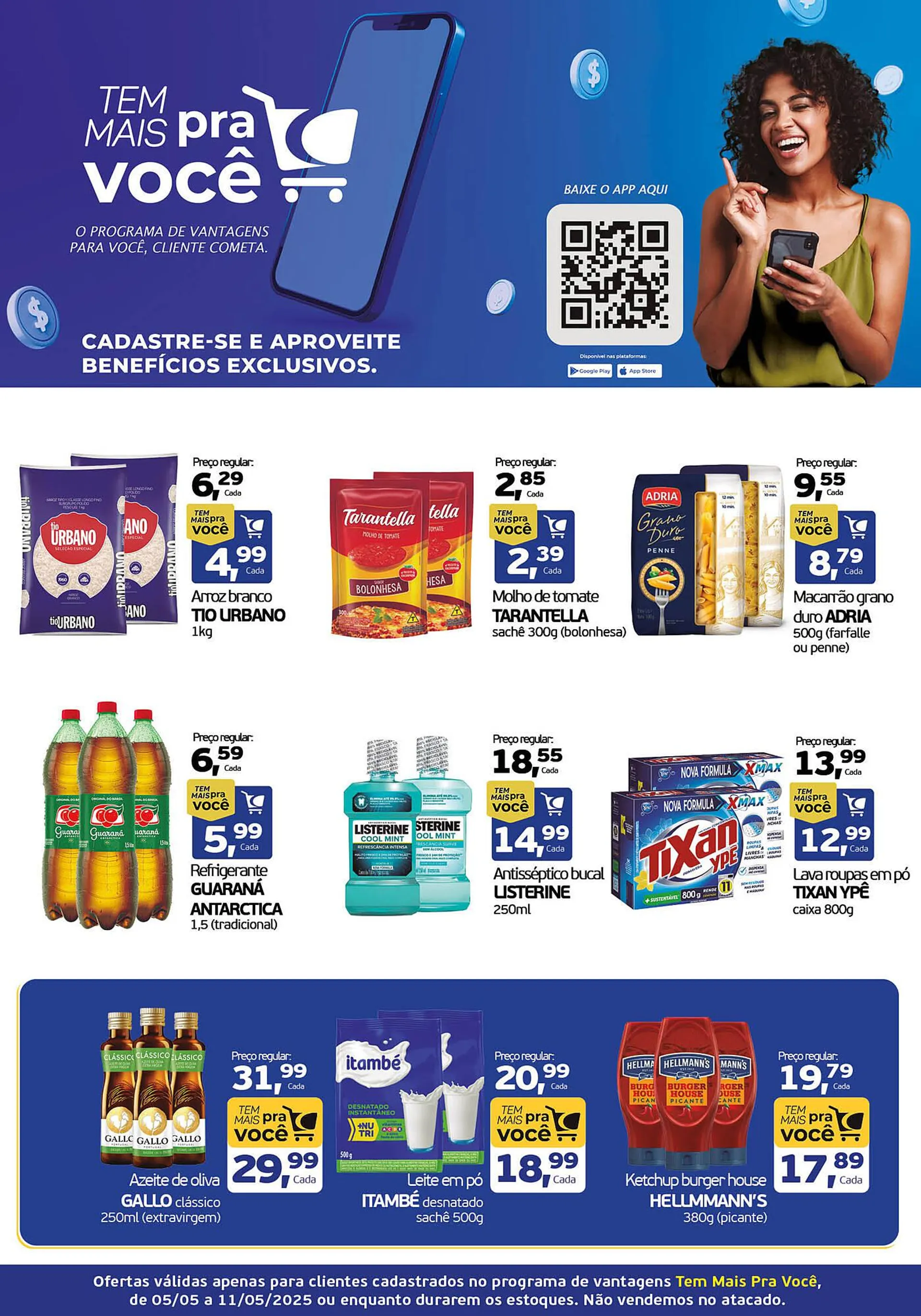 Encarte de Catálogo Cometa Supermercados 5 de maio até 11 de maio 2025 - Pagina 1