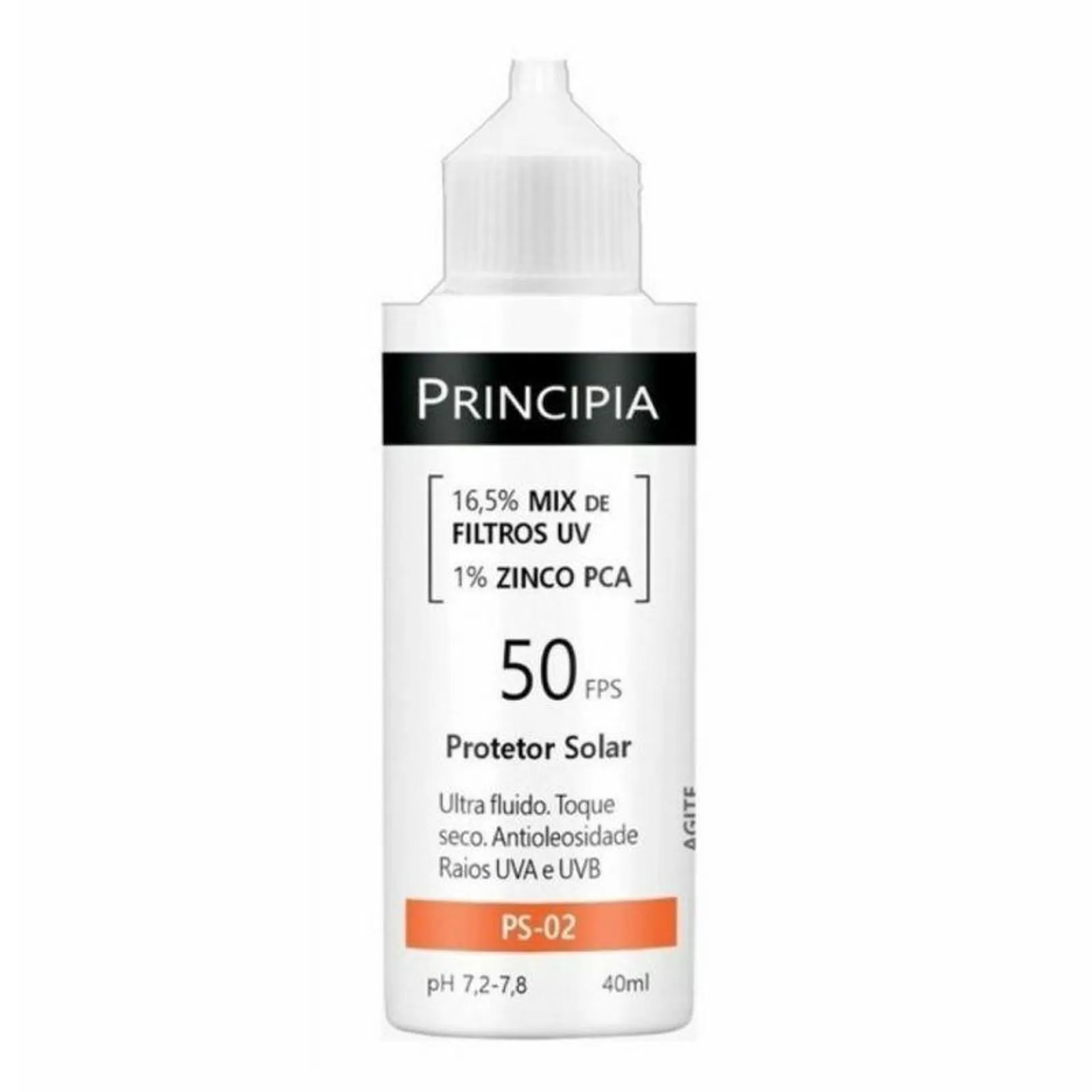 Protetor Solar Principia 16,5% Mix de Filtros UV 1% Zinco PCA PS-02 - 40ml