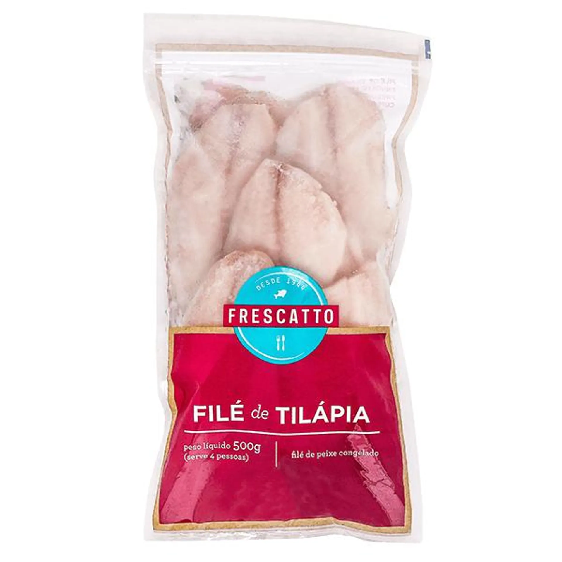 Peixe Filé de Tilápia Congelado Frescatto 500g