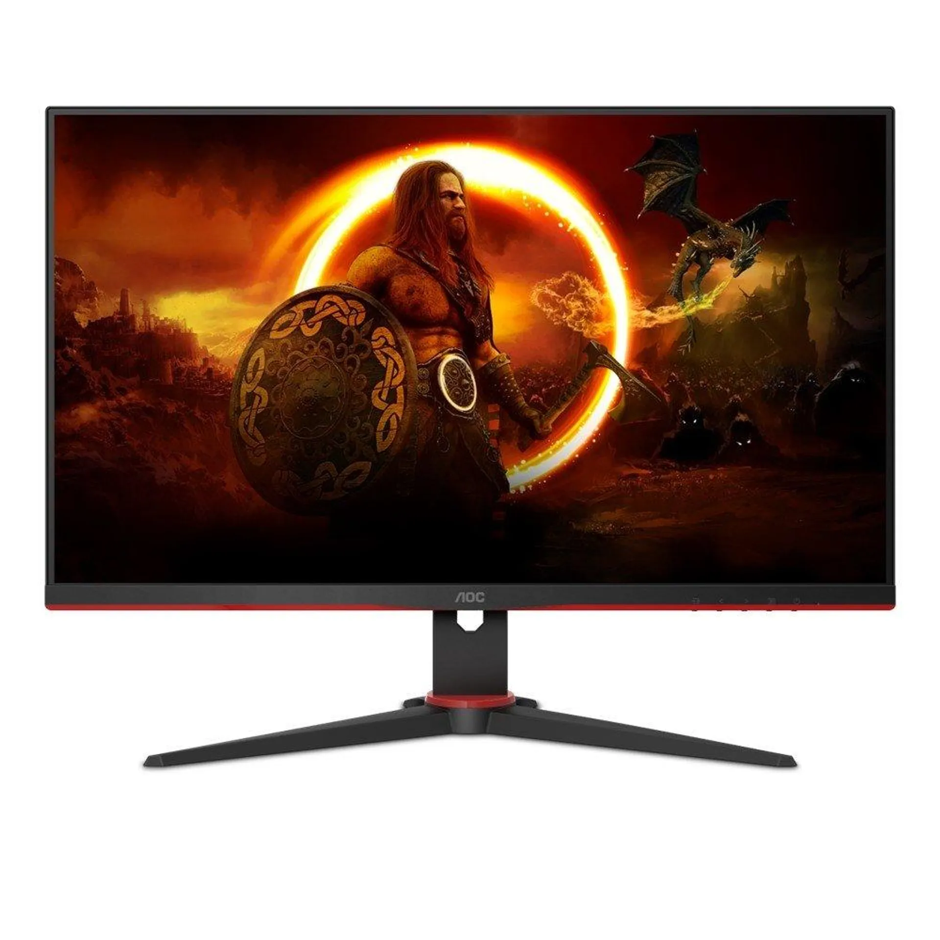 Monitor 27" Gamer AOC 27G2SE VIPER 27 Full HD AMD FreeSync Premium Pro 144Hz/165Hz 1ms Preto e Vermelho