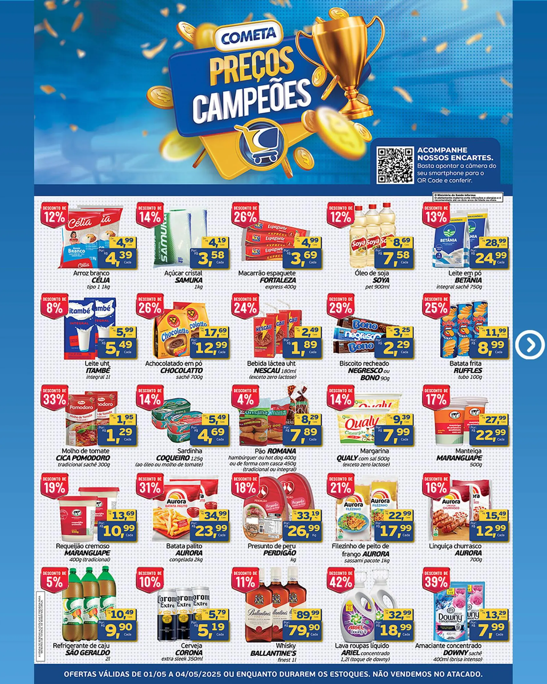 Encarte de Catálogo Cometa Supermercados 1 de maio até 4 de maio 2025 - Pagina 2