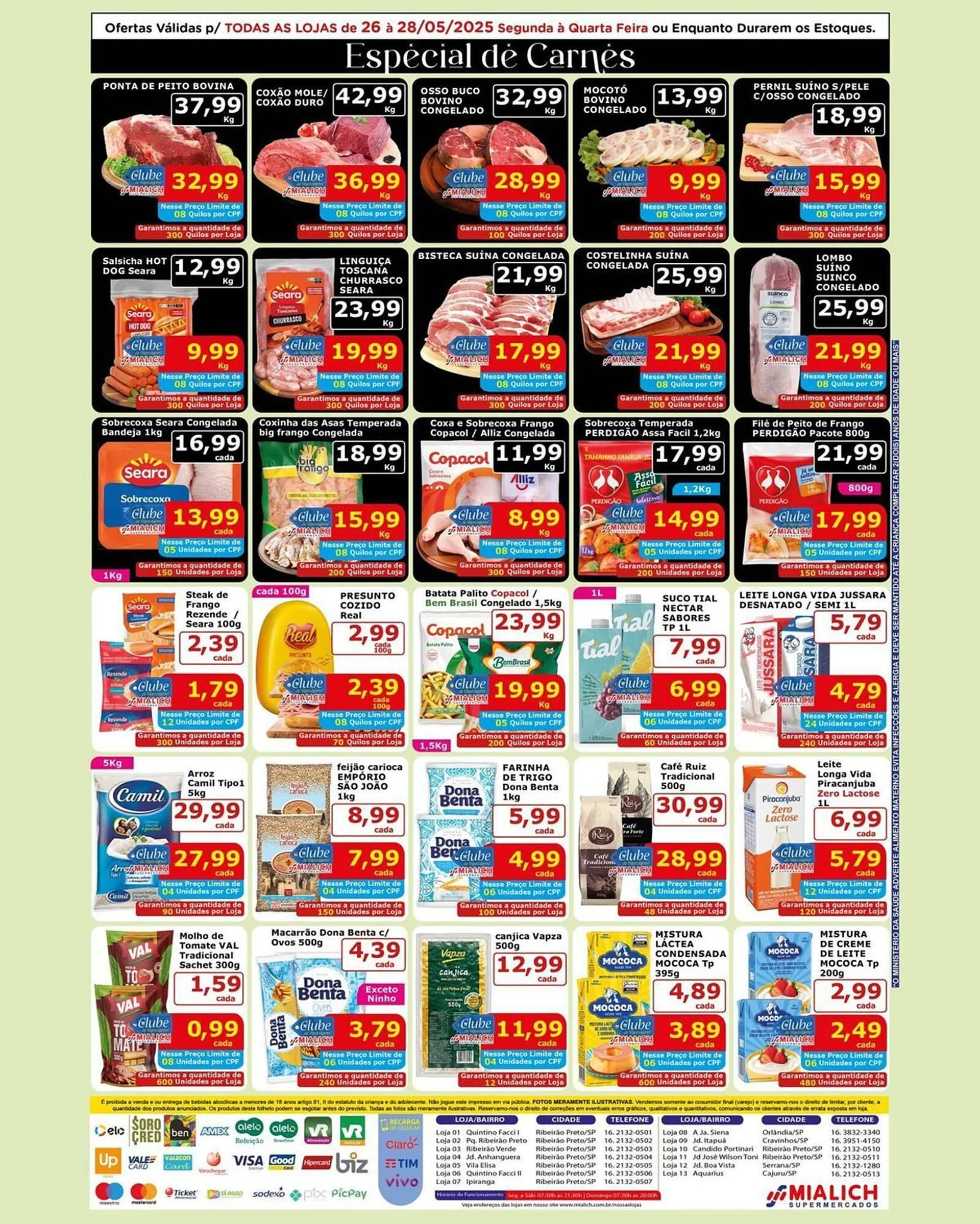 Encarte de Catálogo Mialich Supermercados 26 de maio até 28 de maio 2025 - Pagina 2