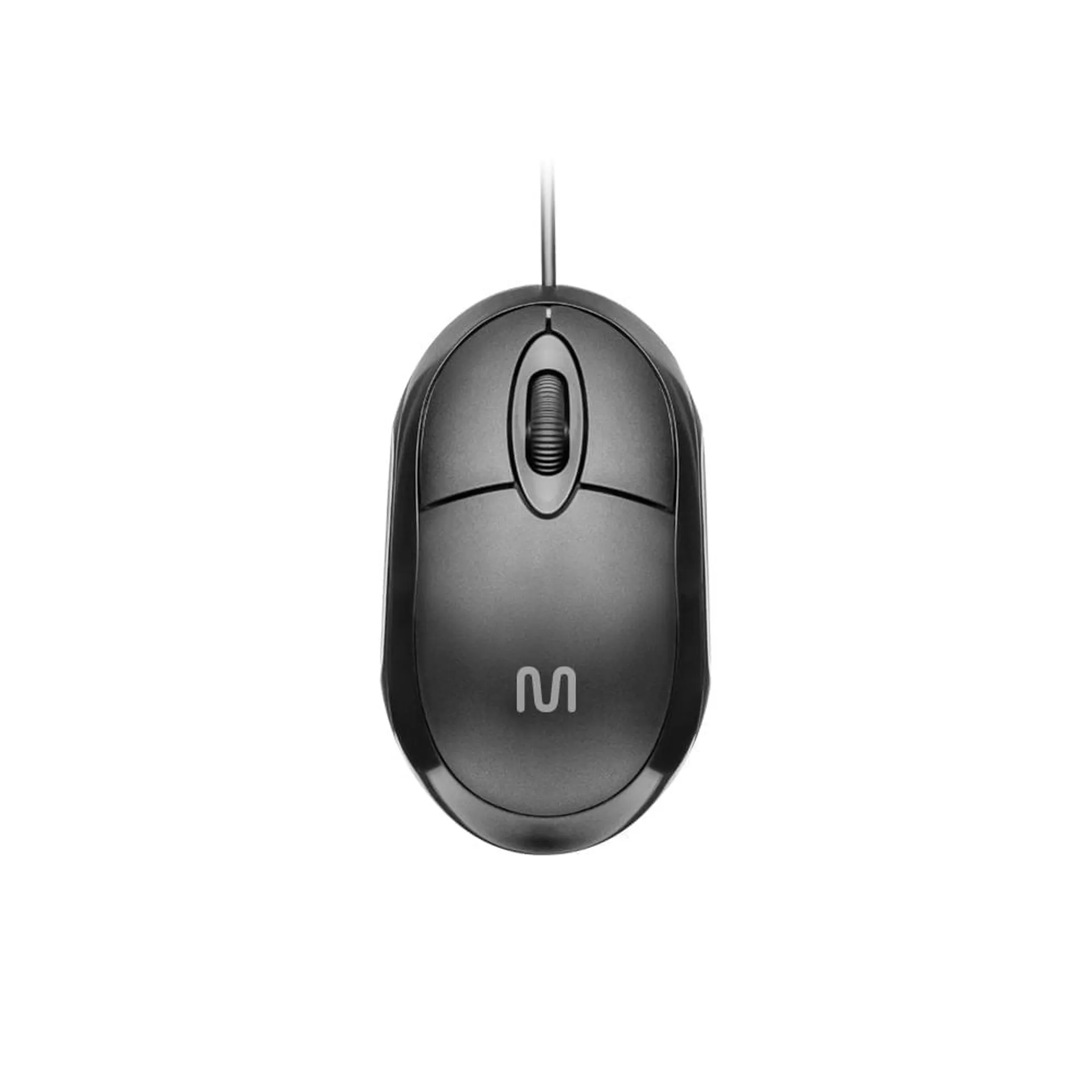 Mouse Com Fio Classic Conexão USB 1200dpi Cabo de 120cm 3 Botões Preto - MO300