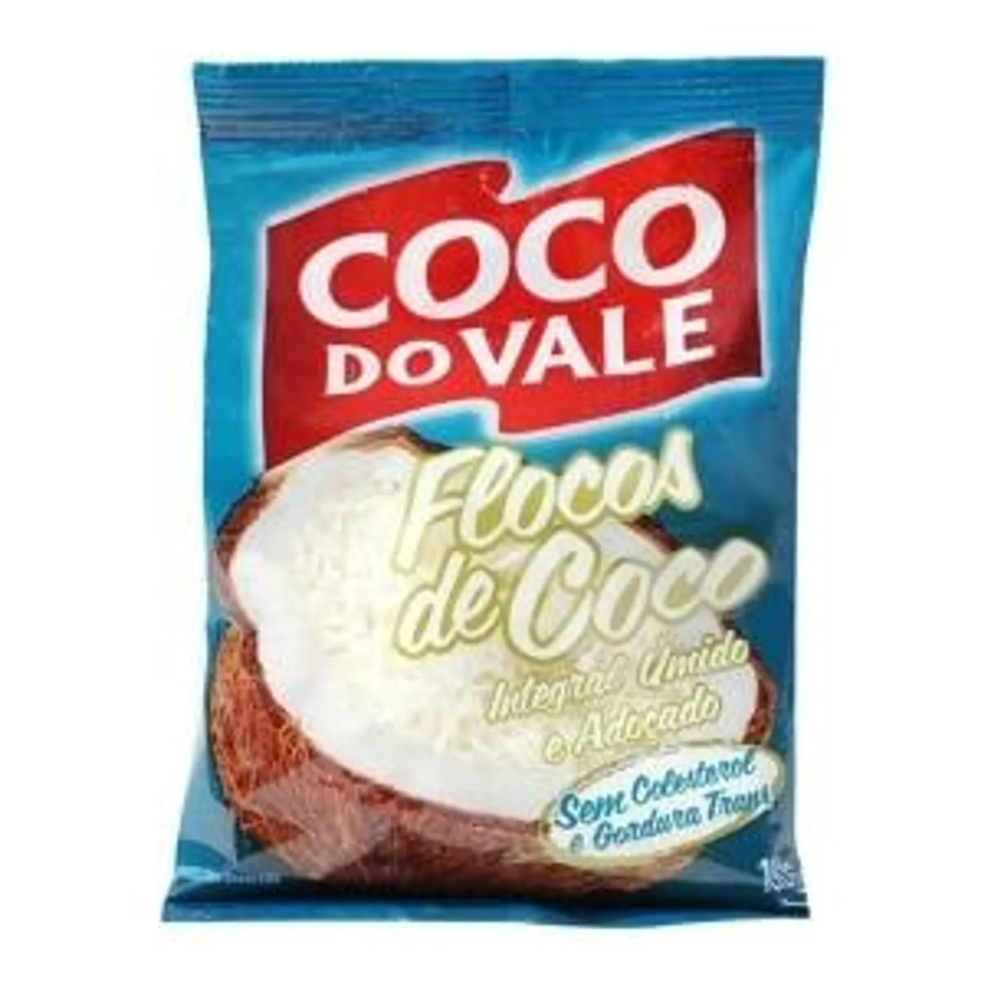 Flocos de Coco Integral, Úmido e Adoçado Coco do Vale 100g