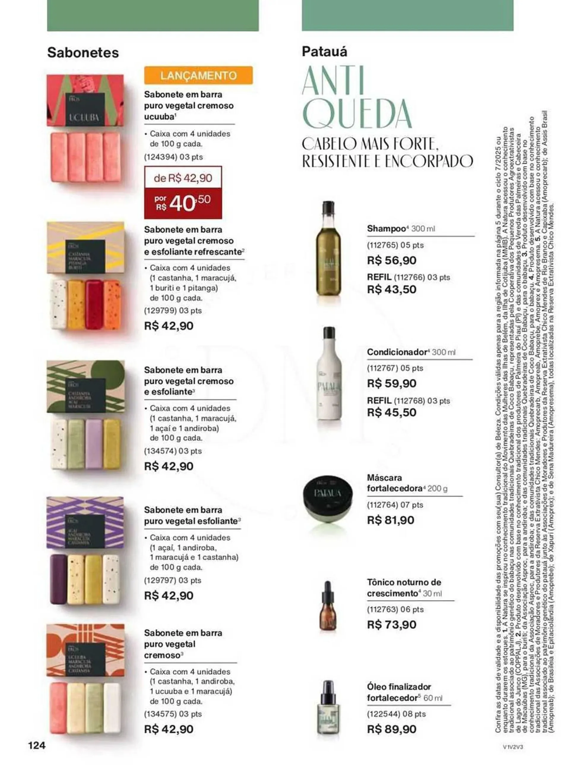 Encarte de Catálogo Natura 28 de abril até 30 de junho 2025 - Pagina 124