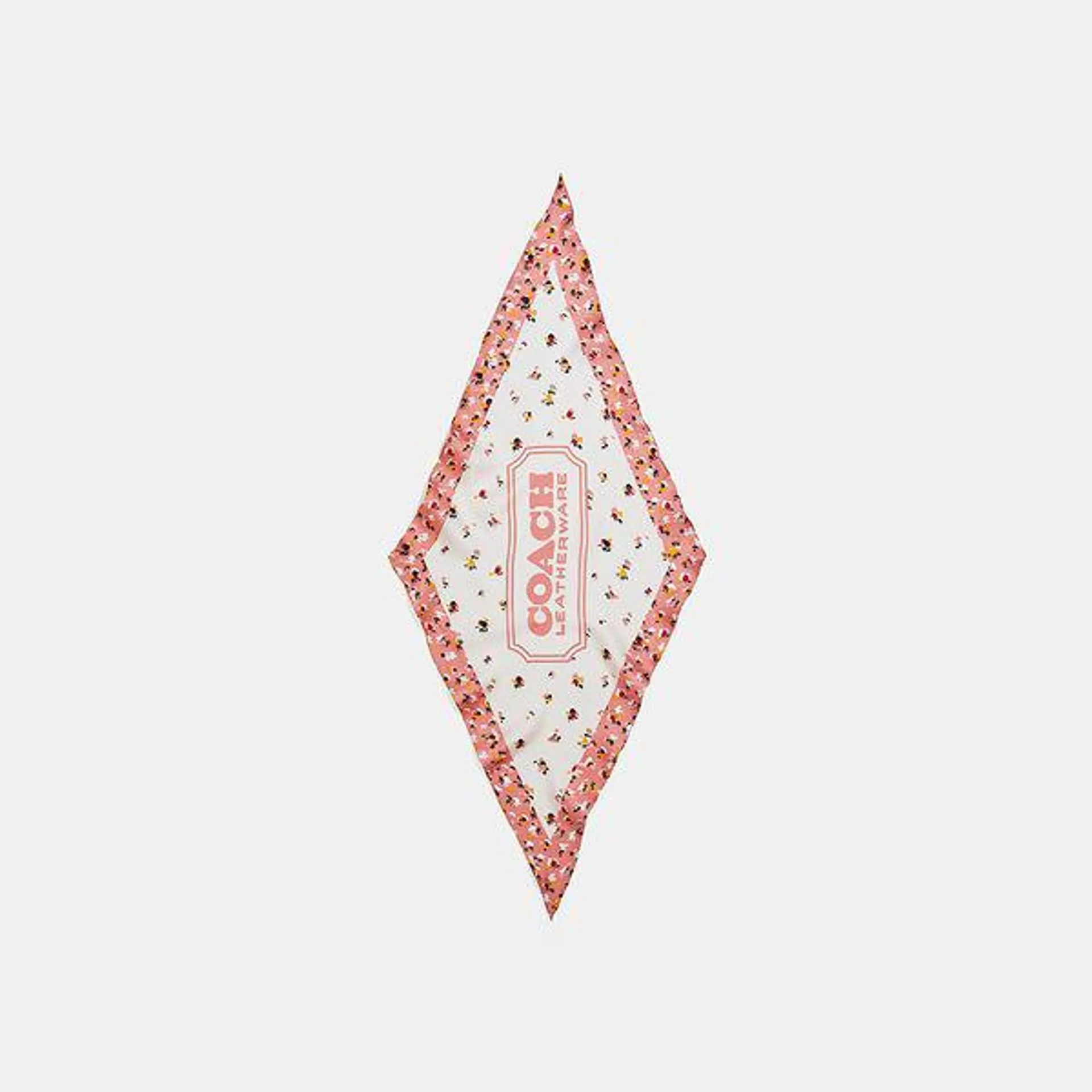 Lenço Dab Floral Diamond Coach - Rosa
