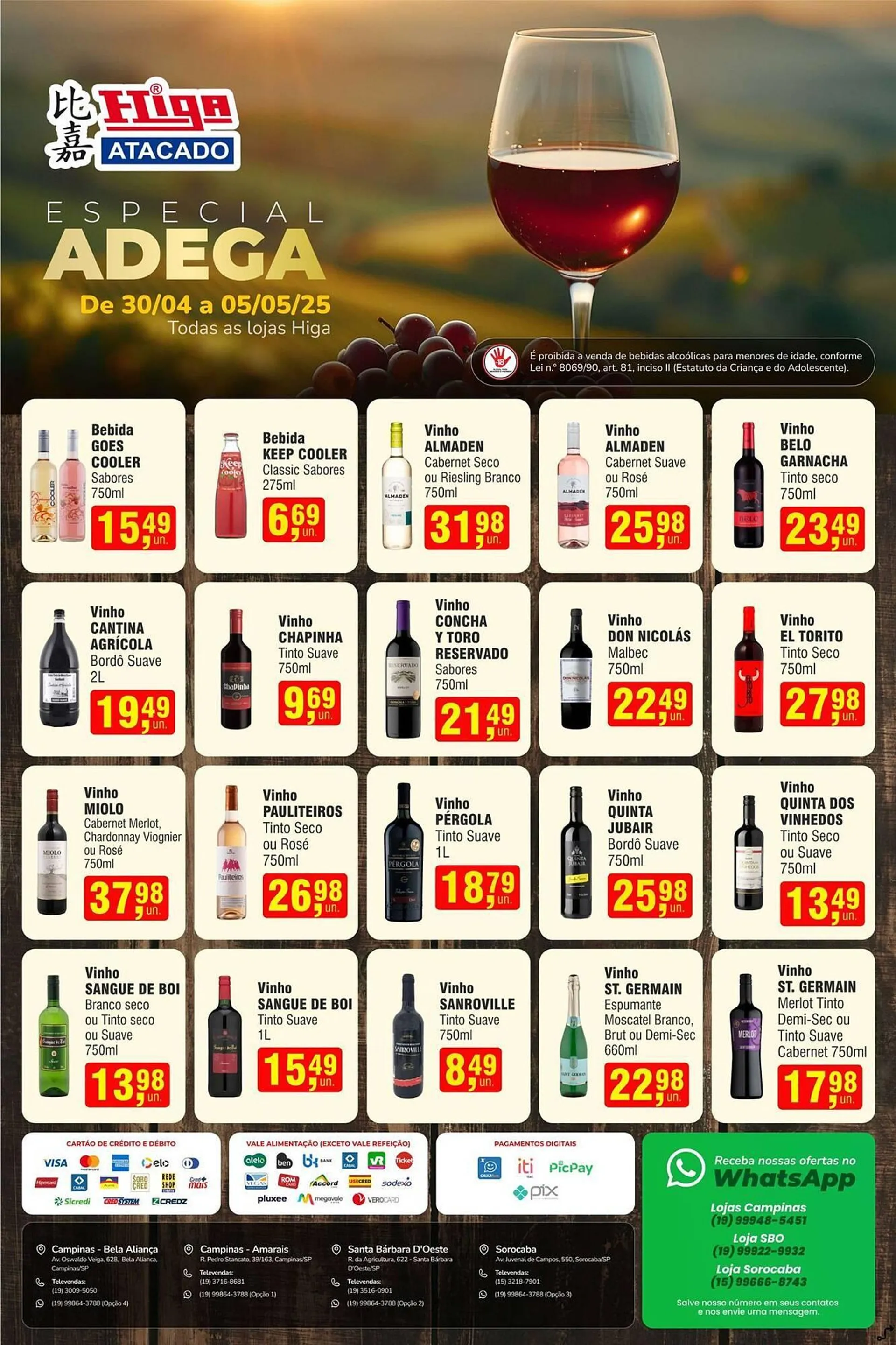 Encarte de Catálogo Higa Atacado 30 de abril até 5 de maio 2025 - Pagina 1