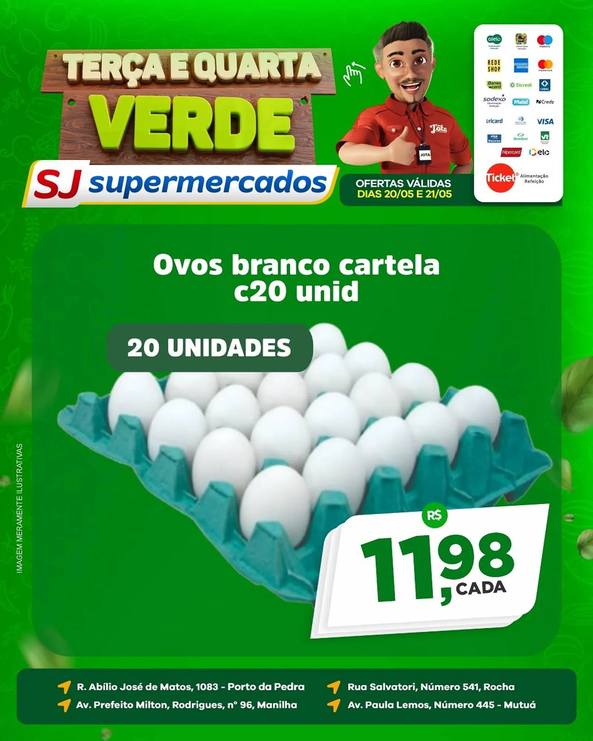 Encarte de Catálogo Sj Supermercados 20 de maio até 21 de maio 2025 - Pagina 1