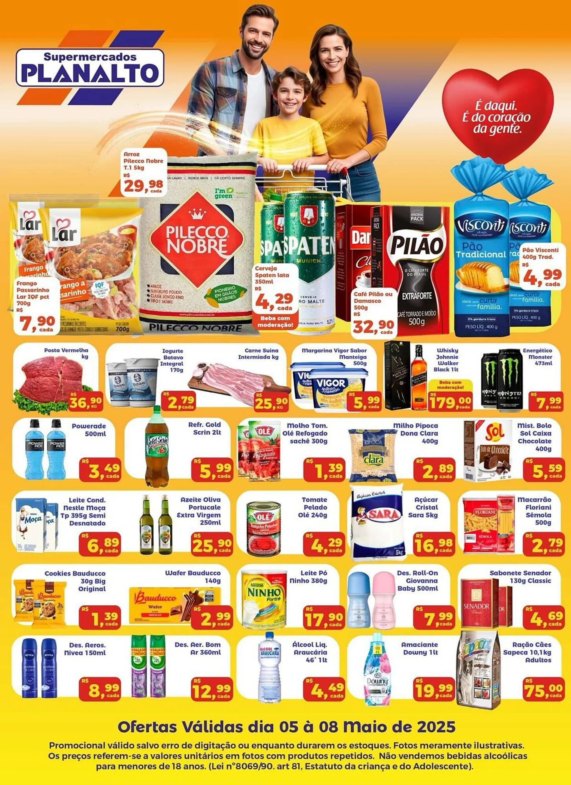 Encarte de Catálogo Supermercados Planalto 7 de maio até 8 de maio 2025 - Pagina 1