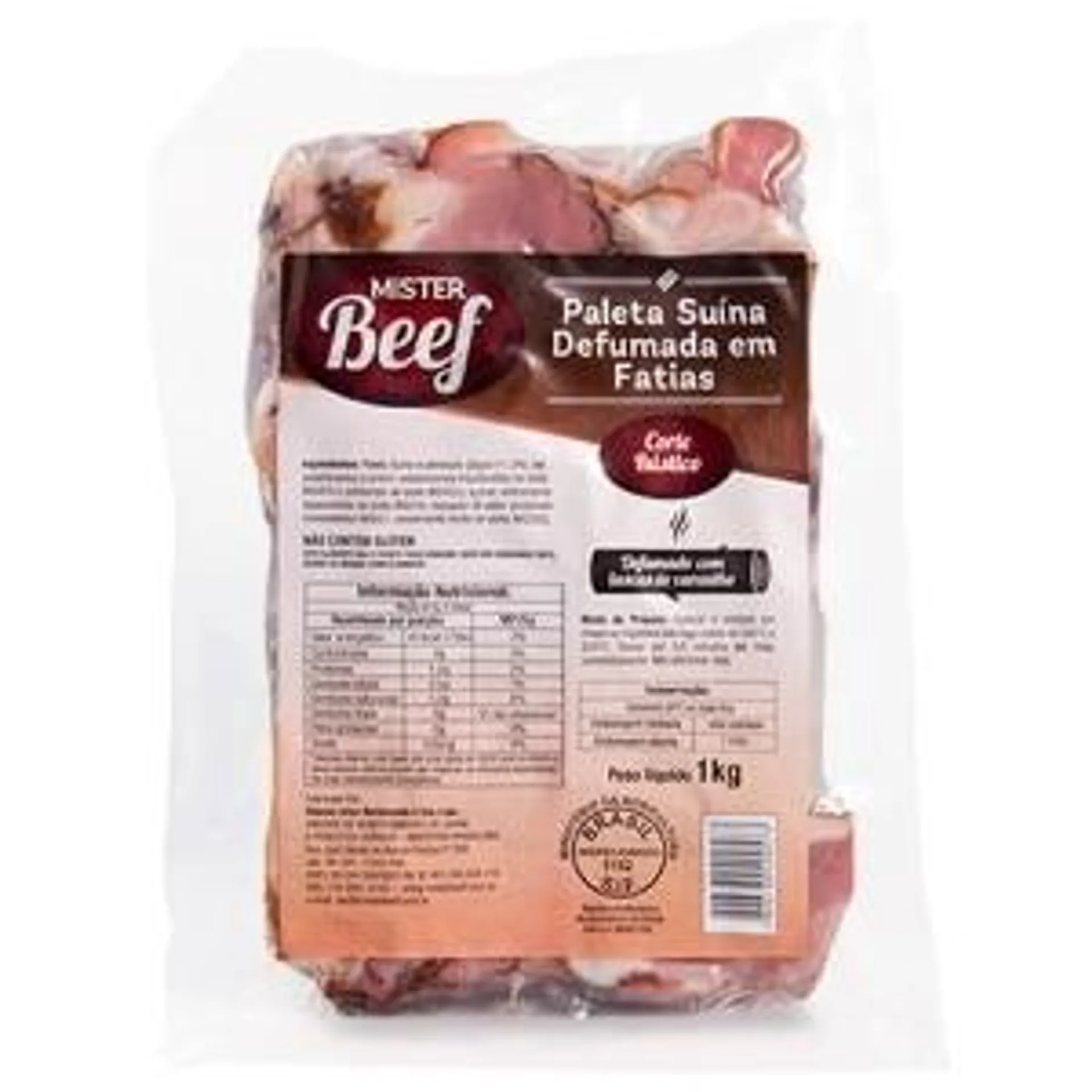 Paleta Suína Mr.Beef Defumado Fatias 1Kg