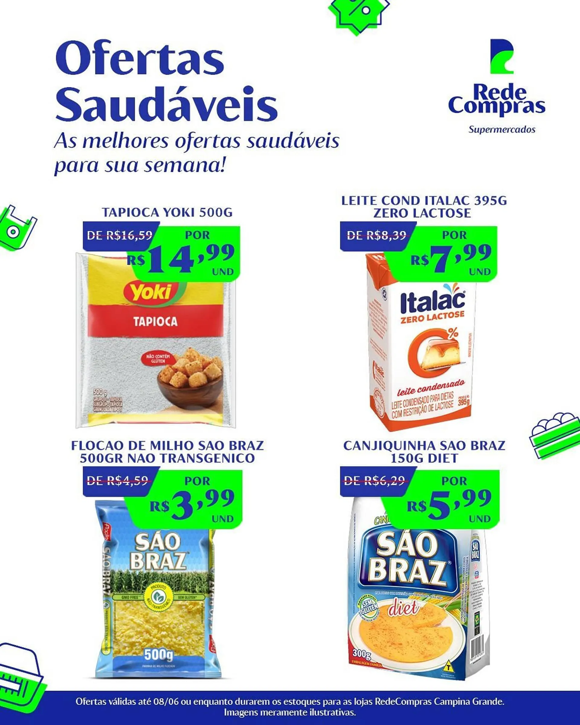 Encarte de Catálogo Rede Compras 5 de junho até 8 de junho 2025 - Pagina 1