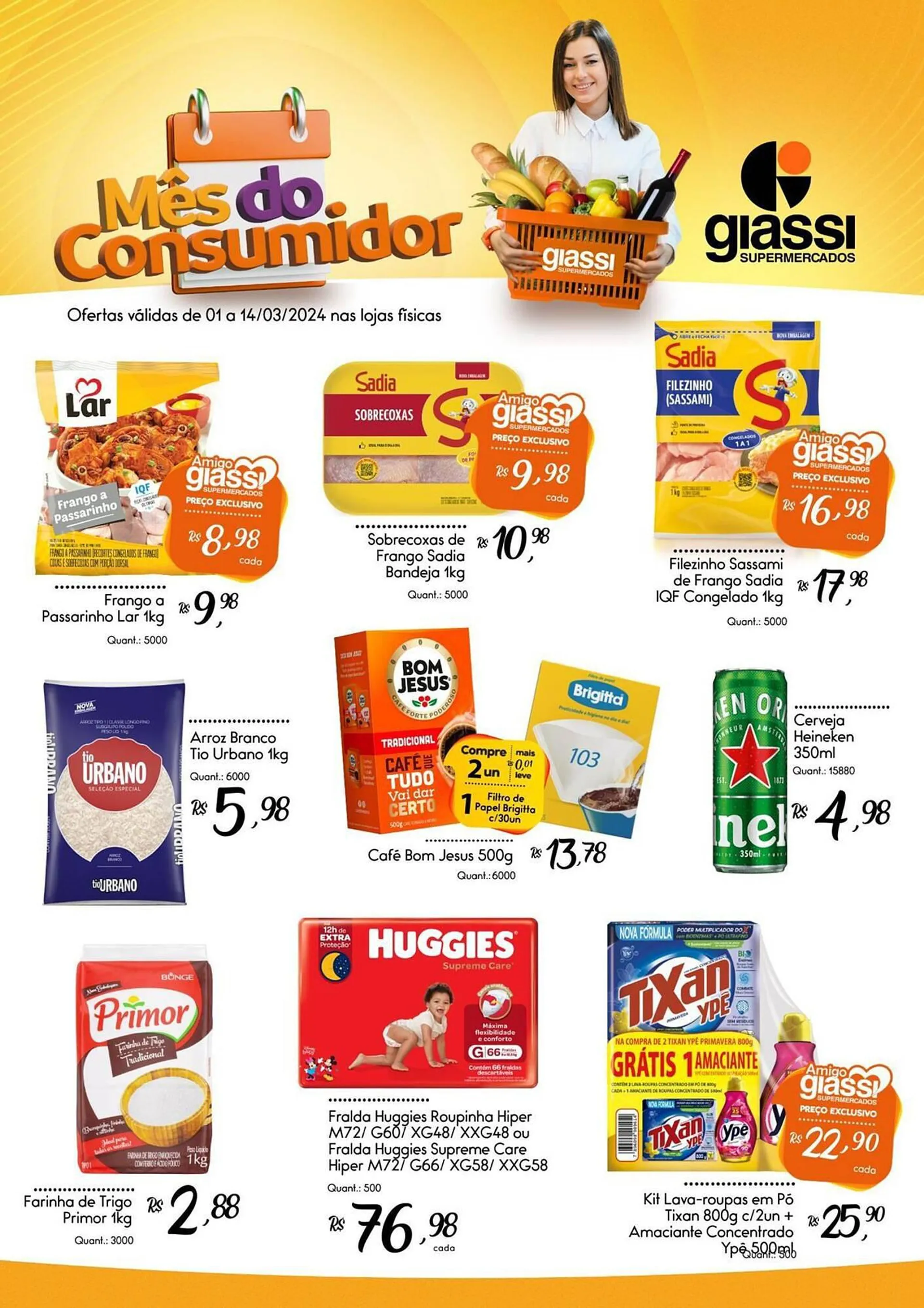 Encarte de Catálogo Giassi Supermercados 1 de março até 14 de março 2024 - Pagina 