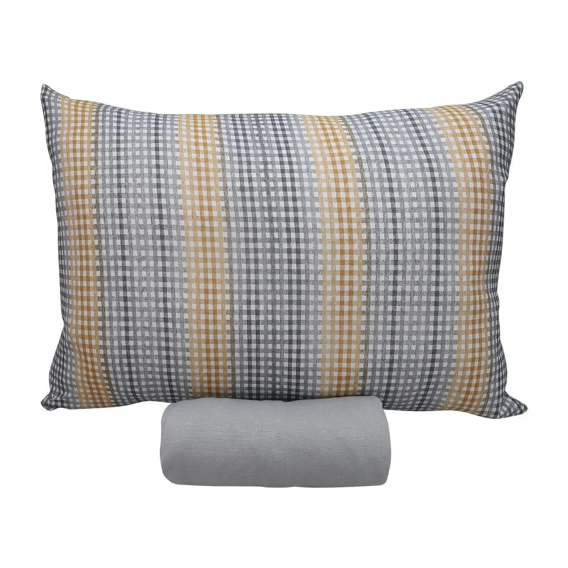 Jogo Cama Solteiro Doce Vida Caracas Cinza 30cm 2 Peças 0310308CRCZ - Portallar