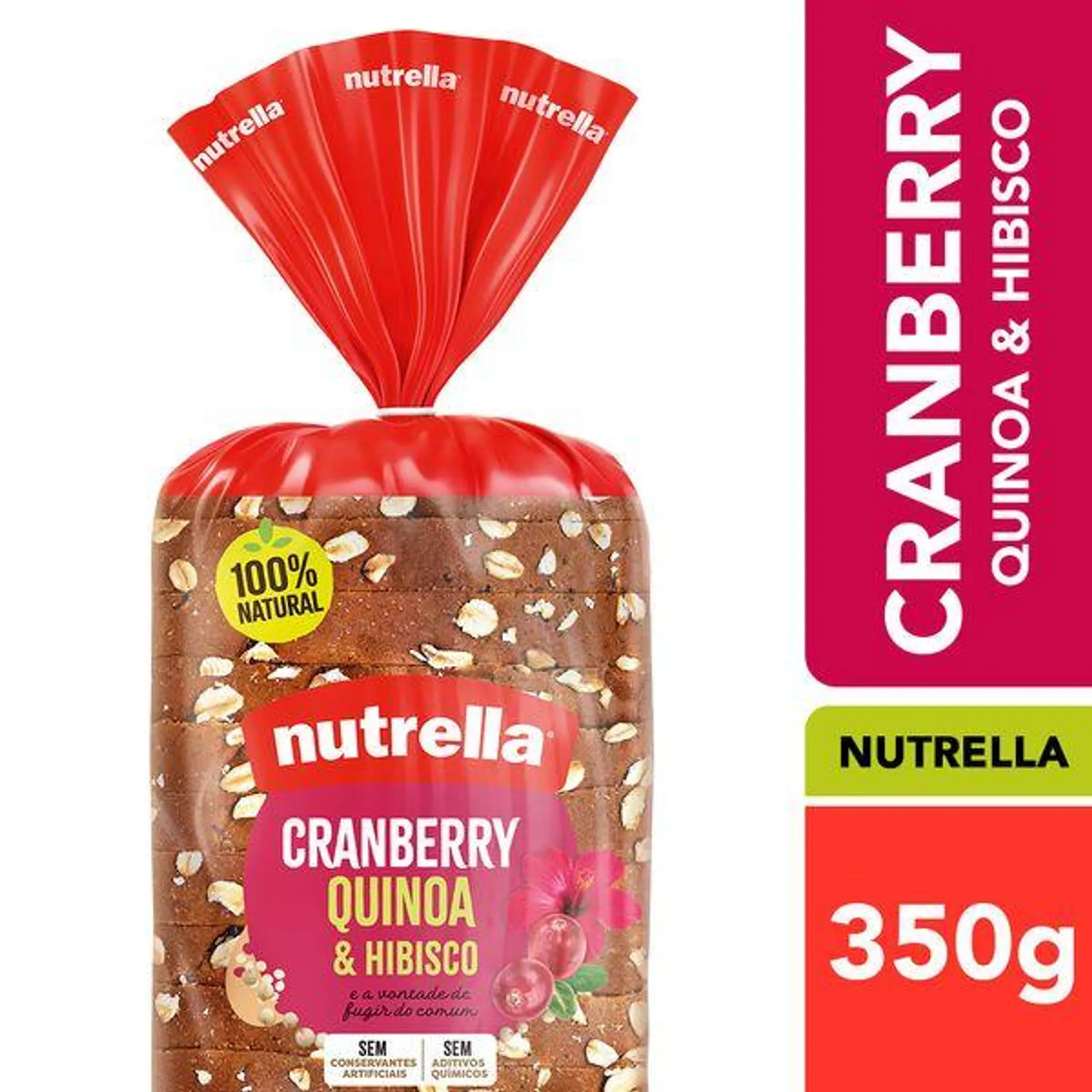 Pão Nutrella Cranberry e Quinoa 350g