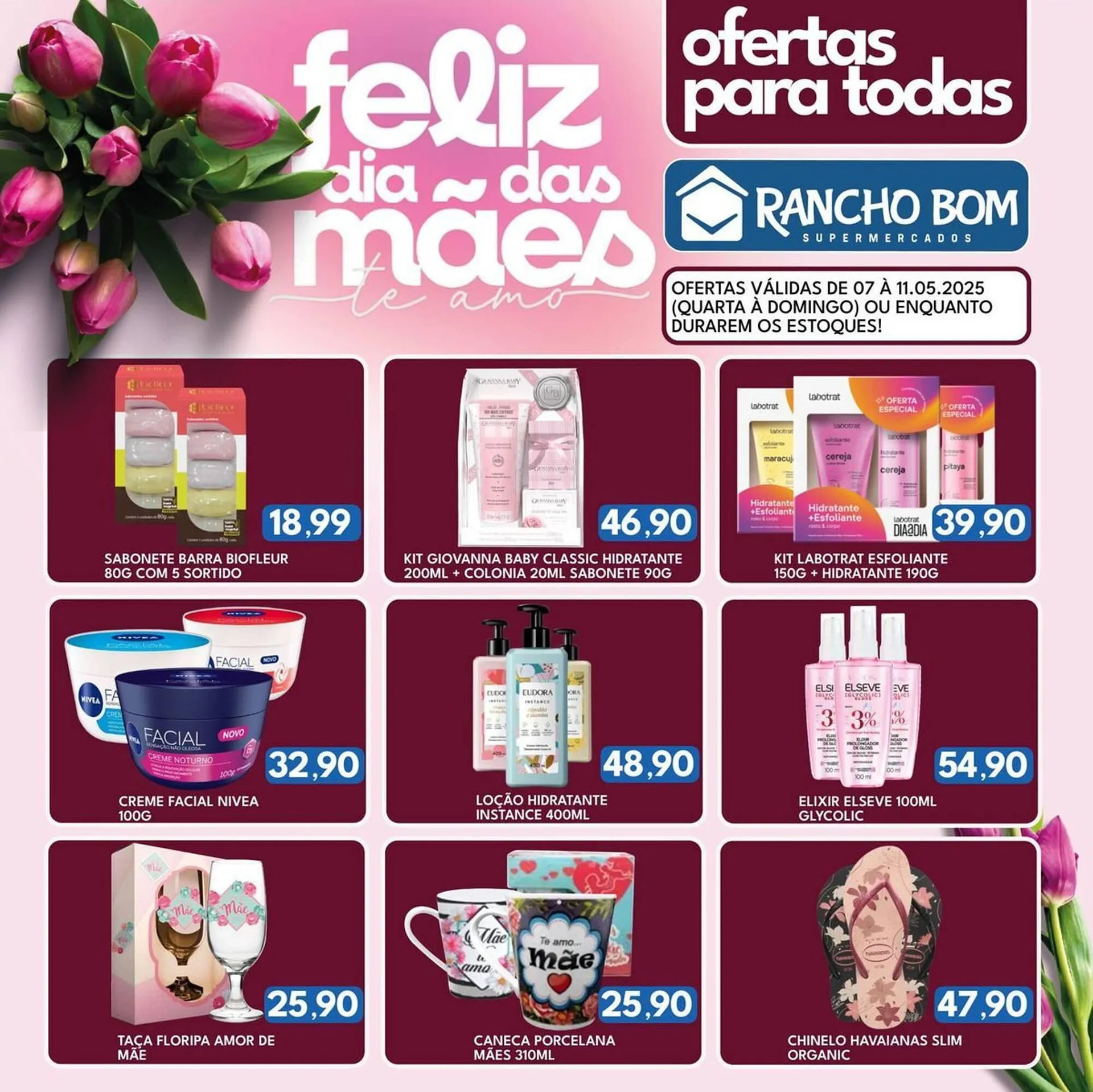 Encarte de Catálogo Rancho Bom Supermercados 7 de maio até 11 de maio 2025 - Pagina 1