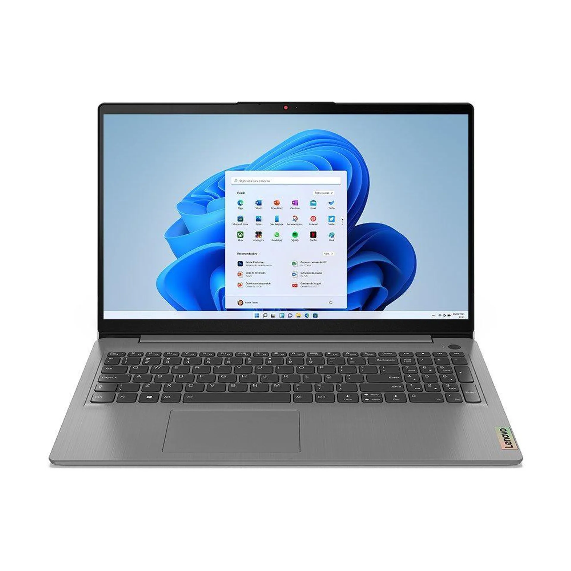 Notebook Lenovo Ultrafino IdeaPad 3-15ITL Intel Core i5-1135G7 8GB SSD 512GB 15.6" Windows 11 (Código 588555)