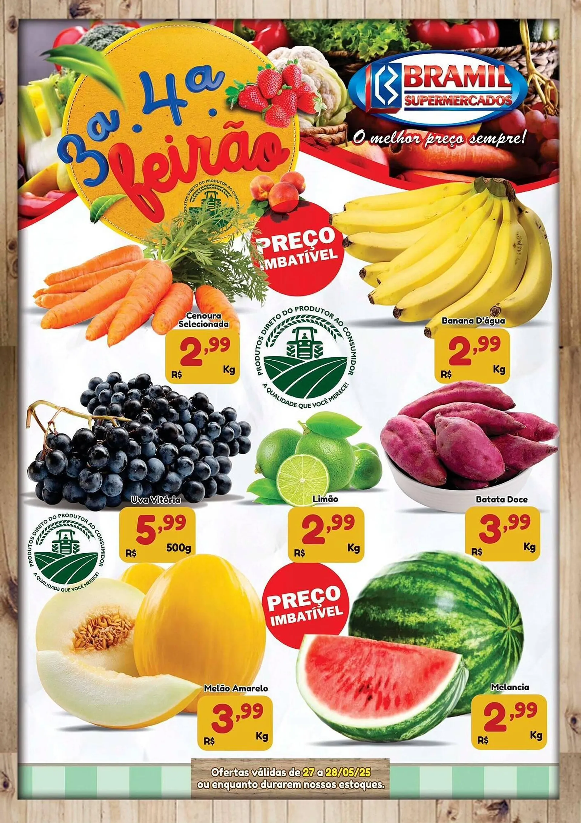 Encarte de Catálogo Bramil Supermercados 27 de maio até 28 de maio 2025 - Pagina 1