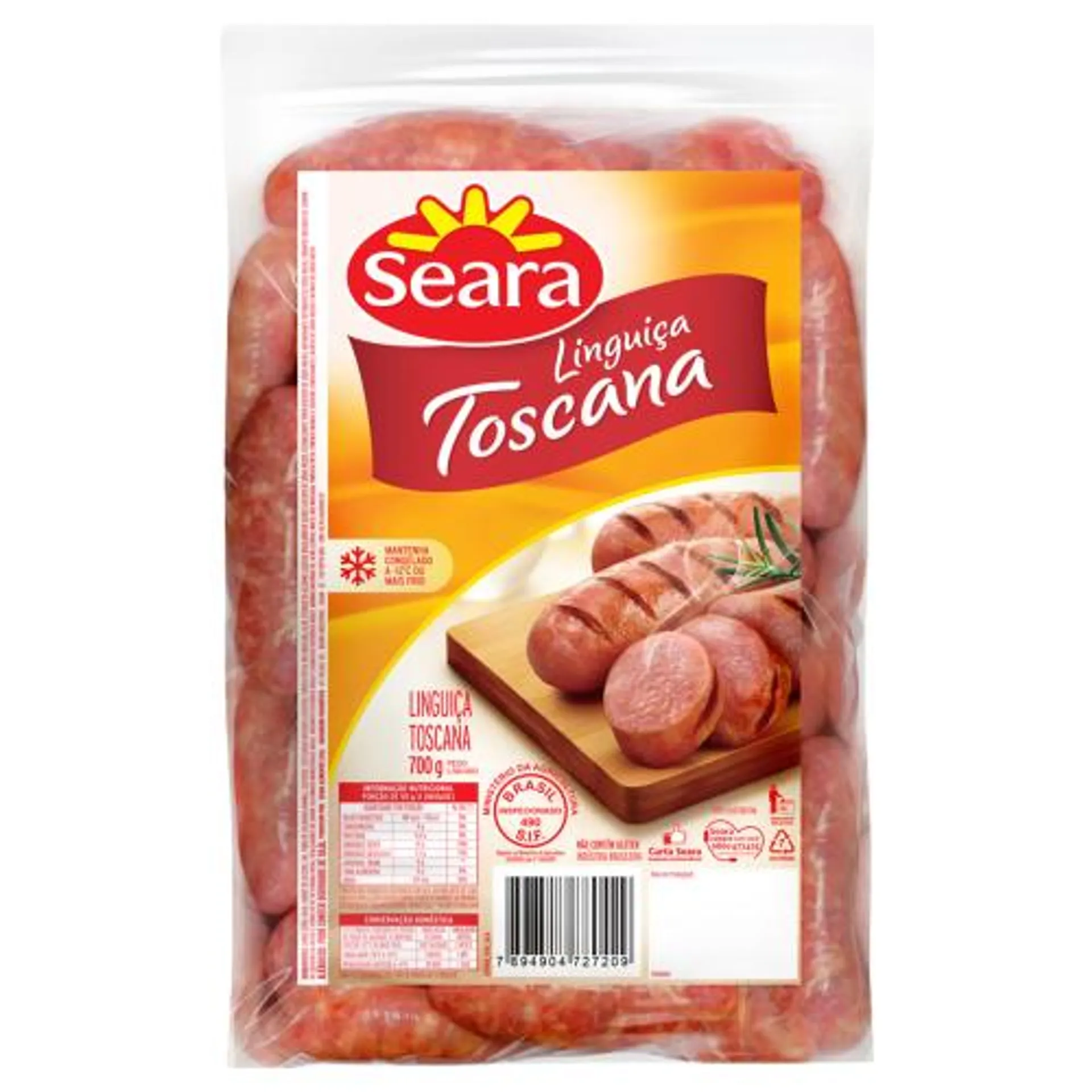 Linguica Toscana Seara 700g