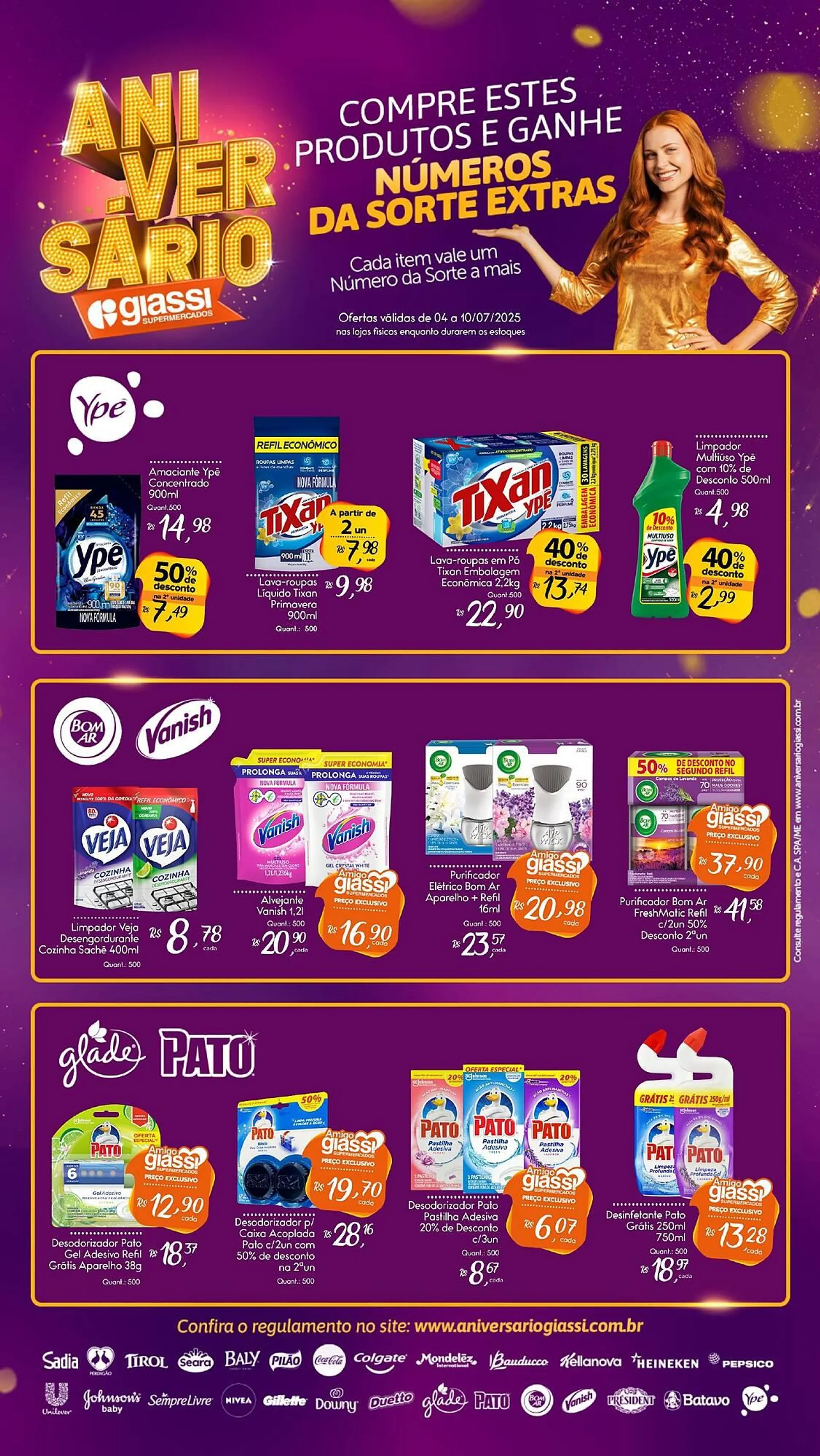 Encarte de Catálogo Giassi Supermercados 4 de julho até 7 de julho 2025 - Pagina 1
