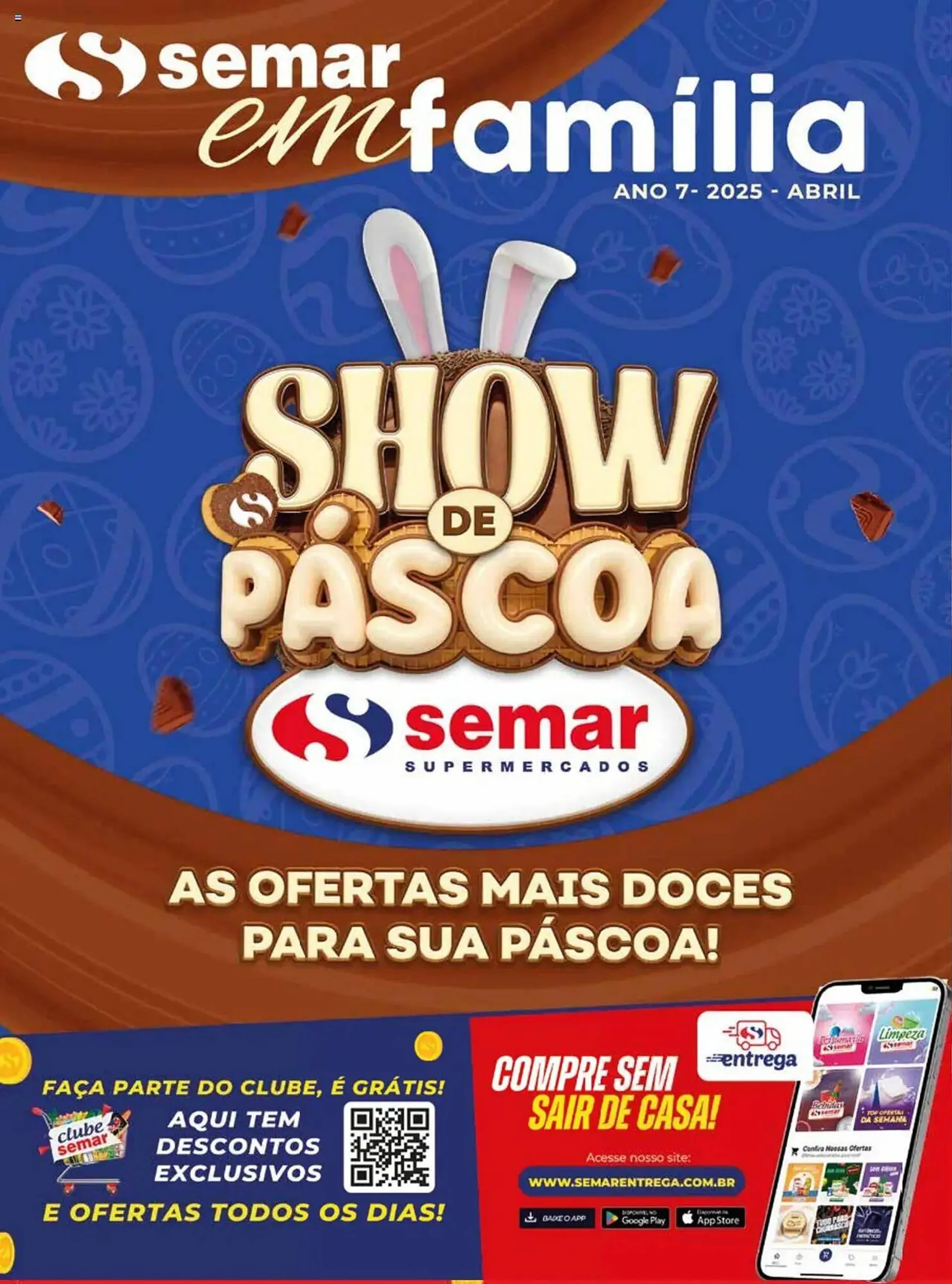 Encarte de Catálogo Semar Supermercado 5 de abril até 2 de maio 2025 - Pagina 1