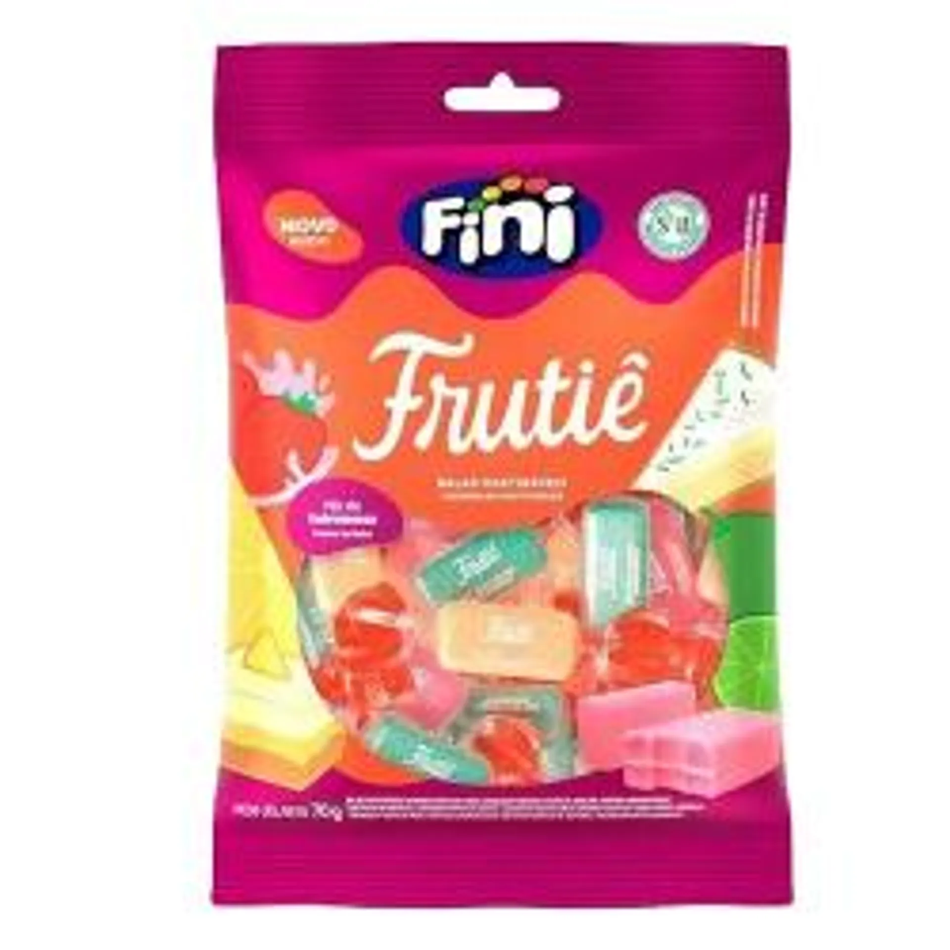 Bala Frutie Vegana Fini Pc 70g Sobremesa .